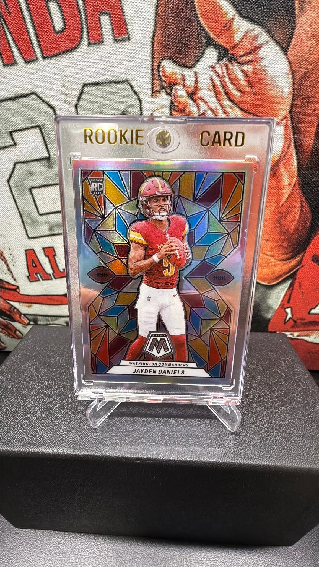 Product image for Jayden Daniels mosaic rookie stained glass