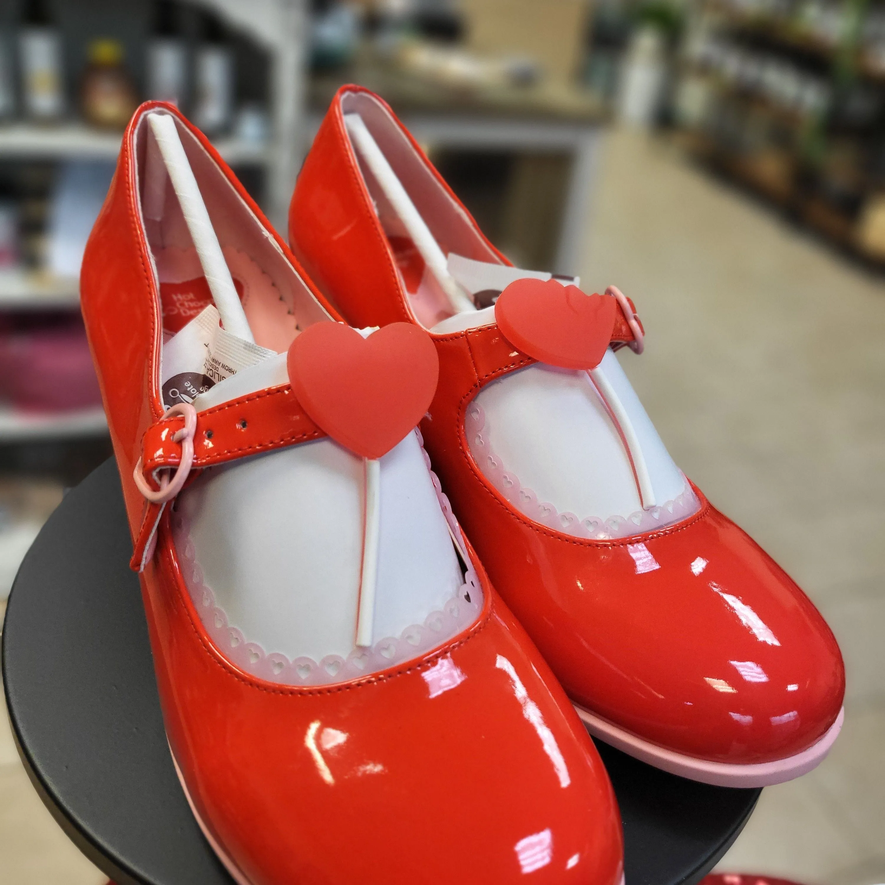 Product image for red lollipop shoes size 8