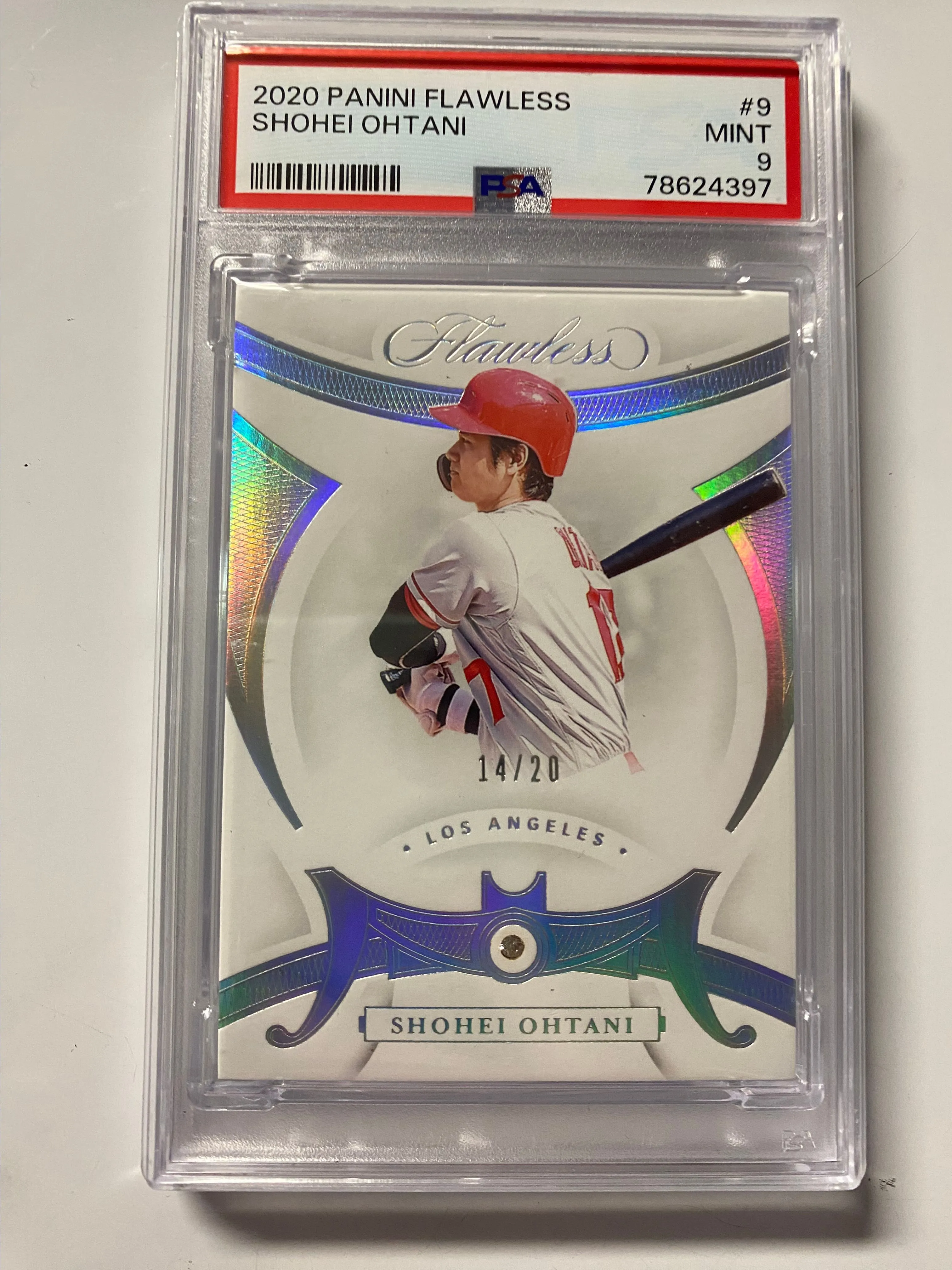 Product image for 2020 Panini Flawless #9 Shohei Ohtani /20- PSA 9