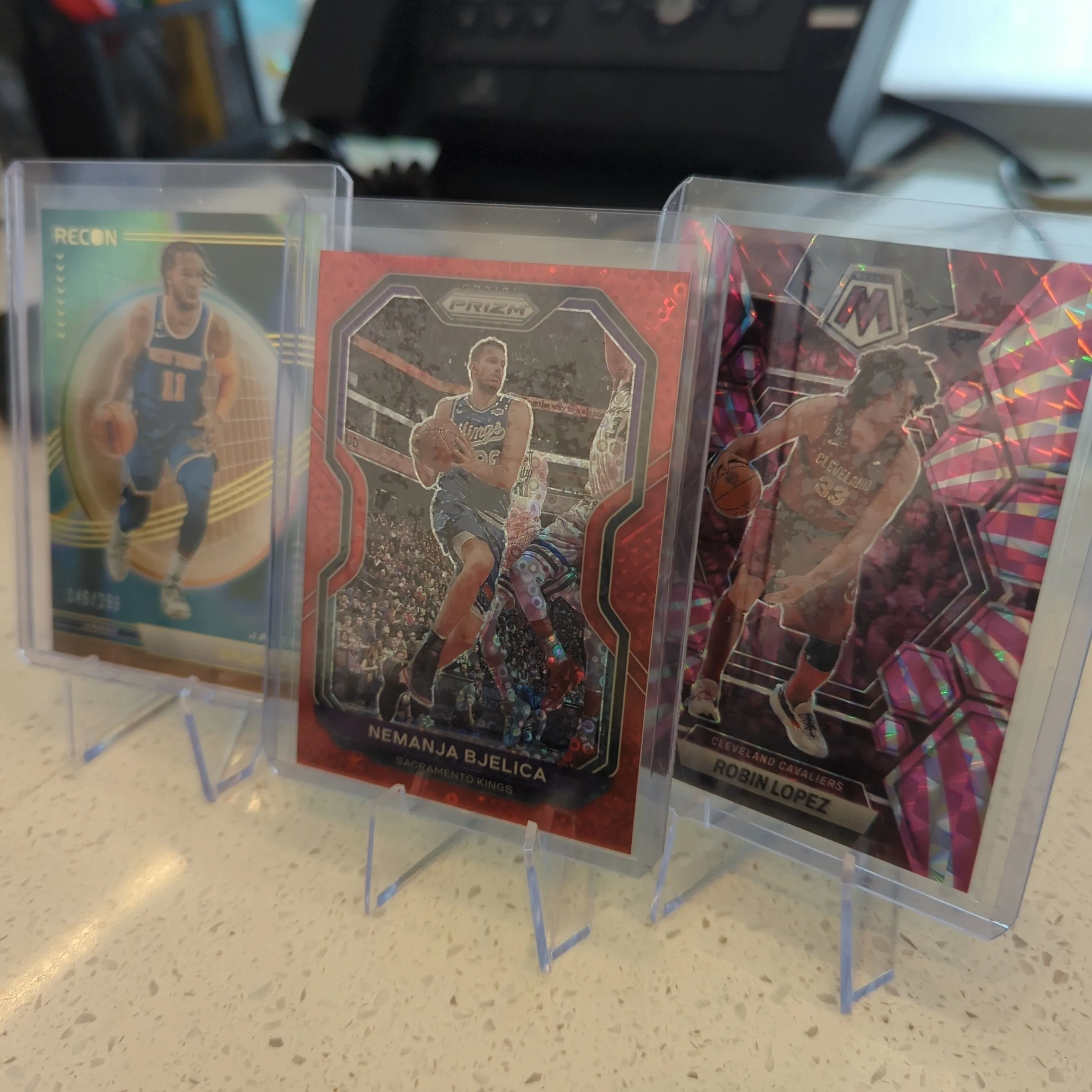Product image for 3 Card Numbered Lot Jalen Brunson, Nemanja Bjelica and Robin Lopez