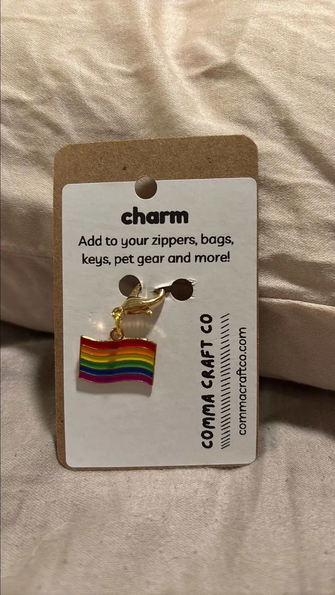 Product image for Rainbow flag charm