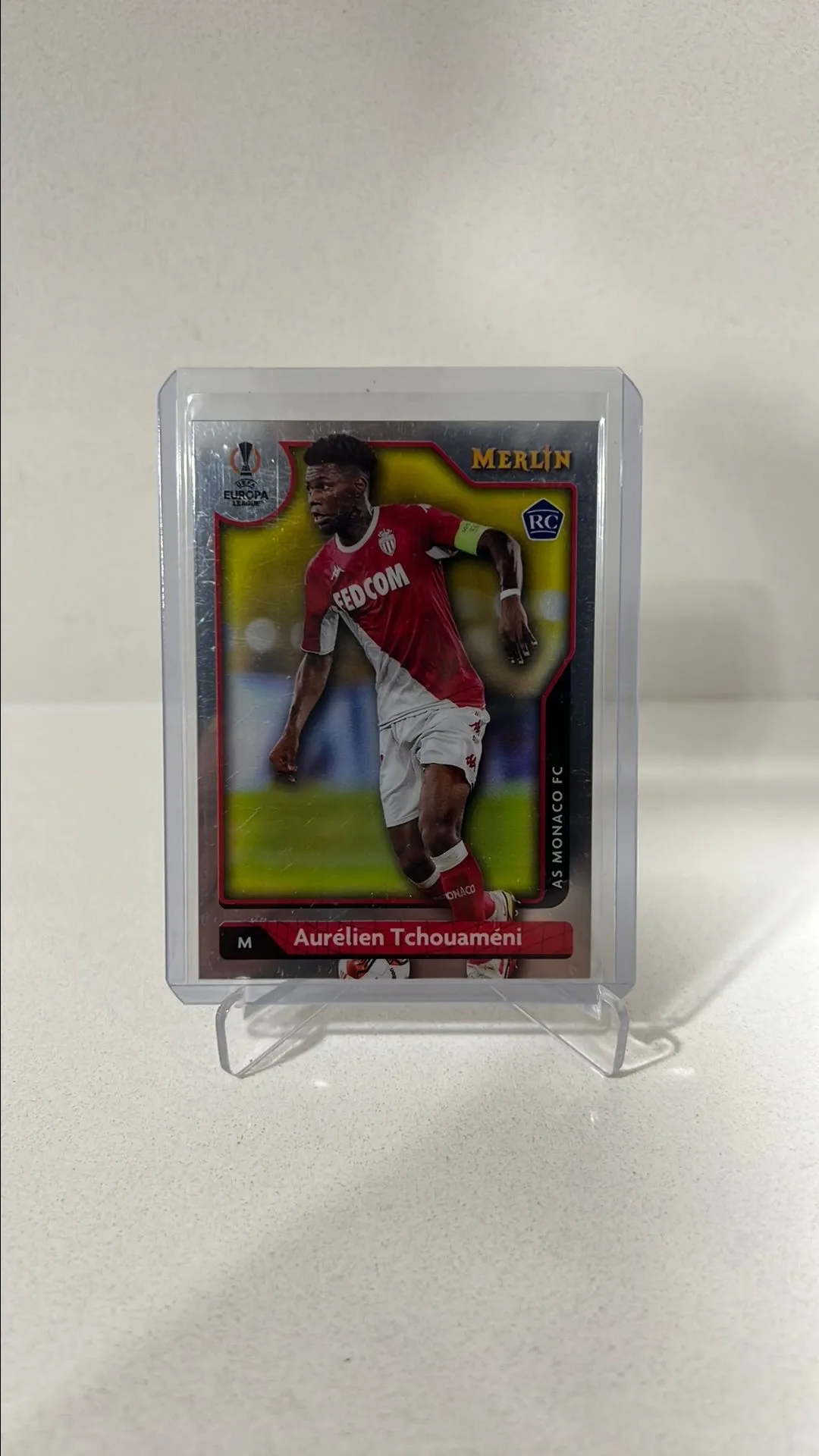 Product image for Aurelien Tchoumeni AS Monaco RC Silver Merlin Europa League