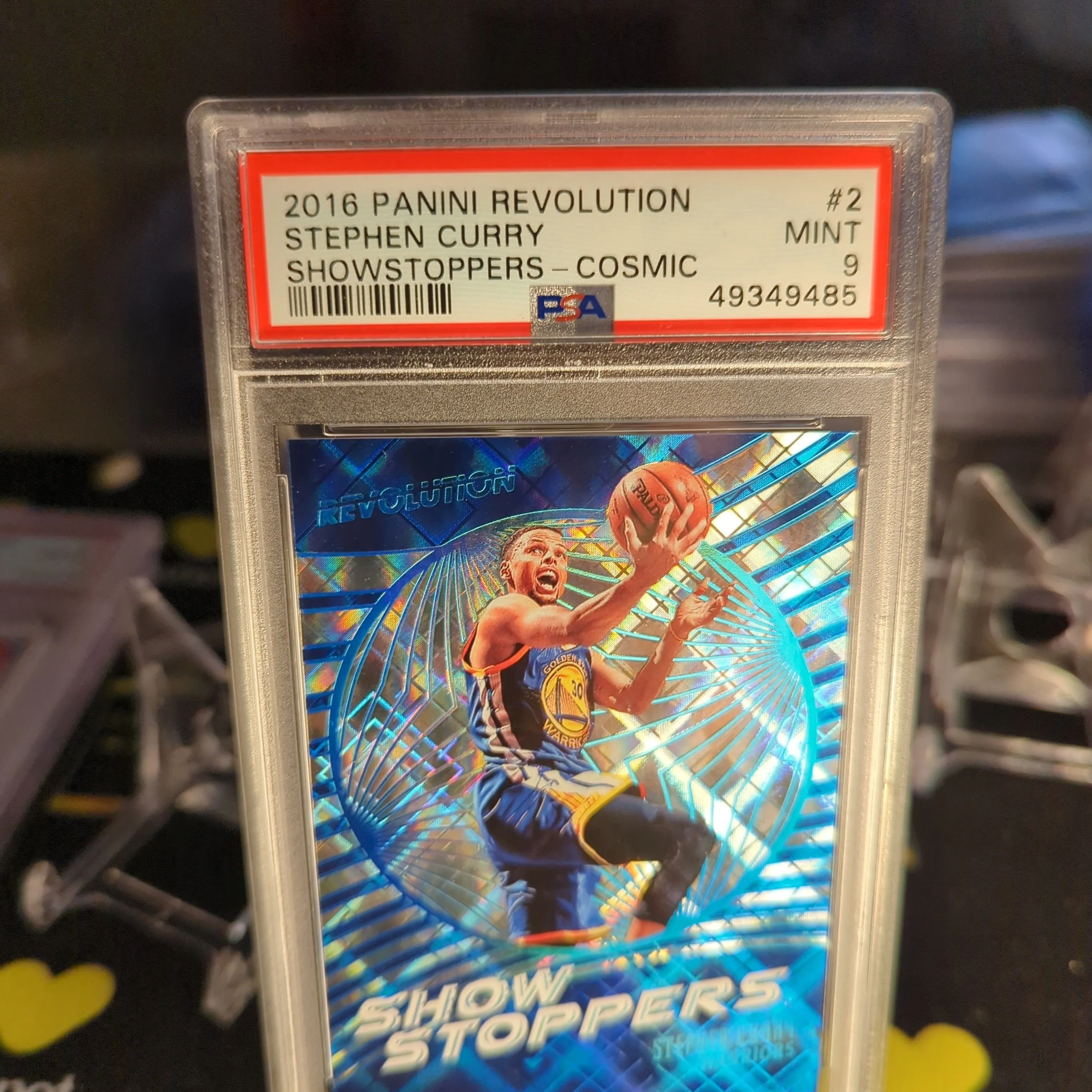 Product image for 2016 Panini Revolution Showstoppers Stephen Curry 2 Showstoppers-Cosmic PSA MINT 9