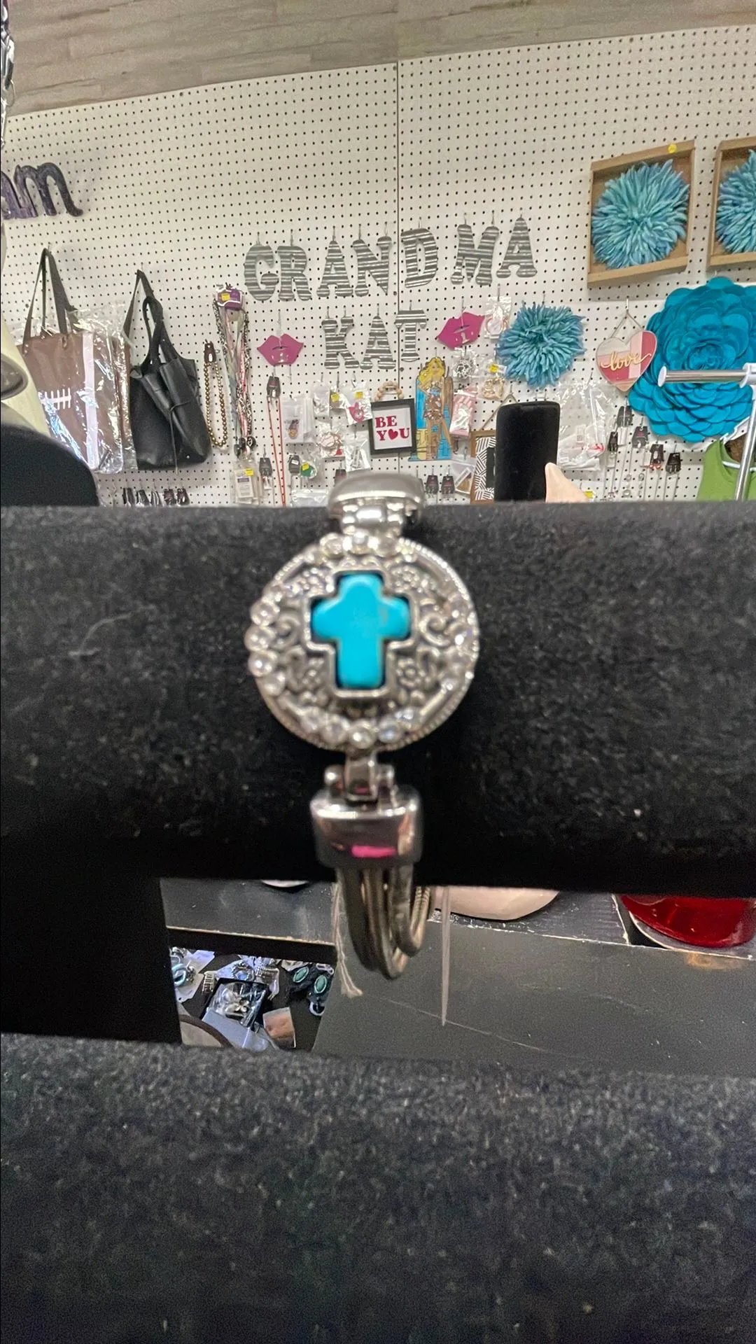 Product image for Cross Snap/Silver Snap Bracelet, New