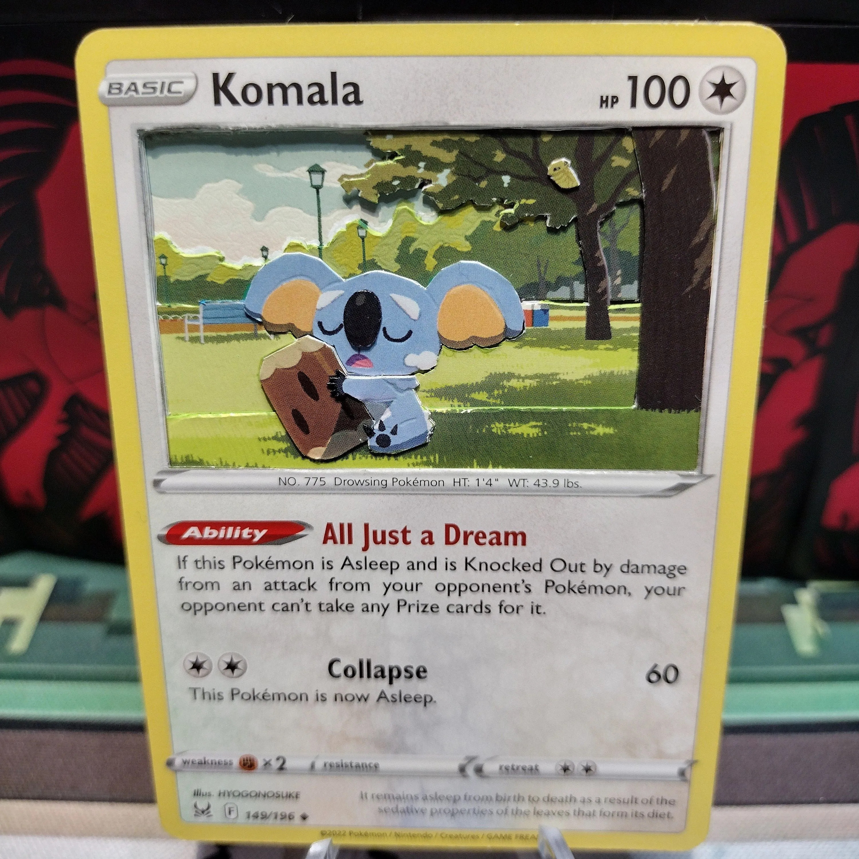 Product image for 3D Komala Pokemon card