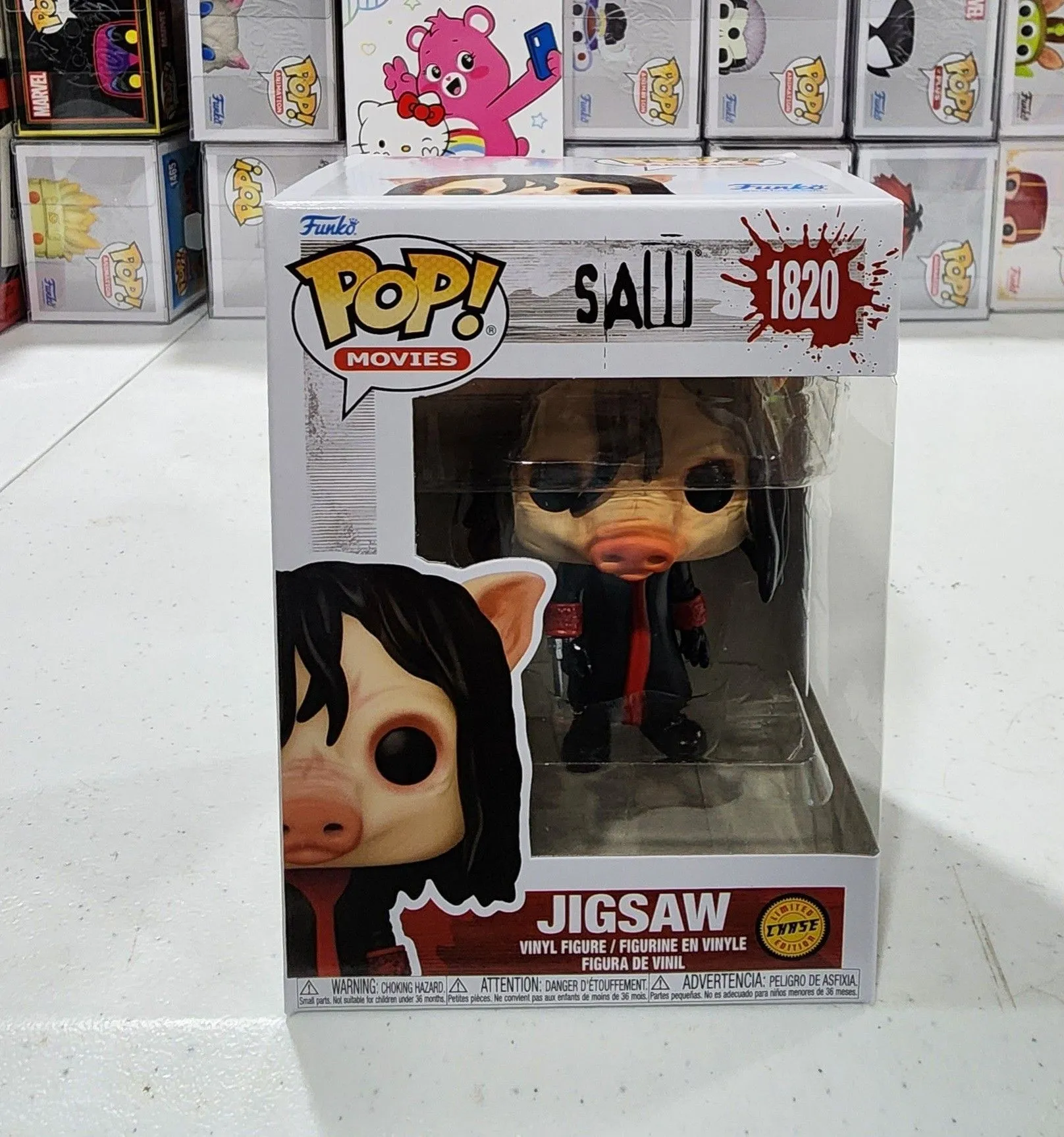 Product image for Funko Saw Pop Jigsaw Chase # 1820 With Protector