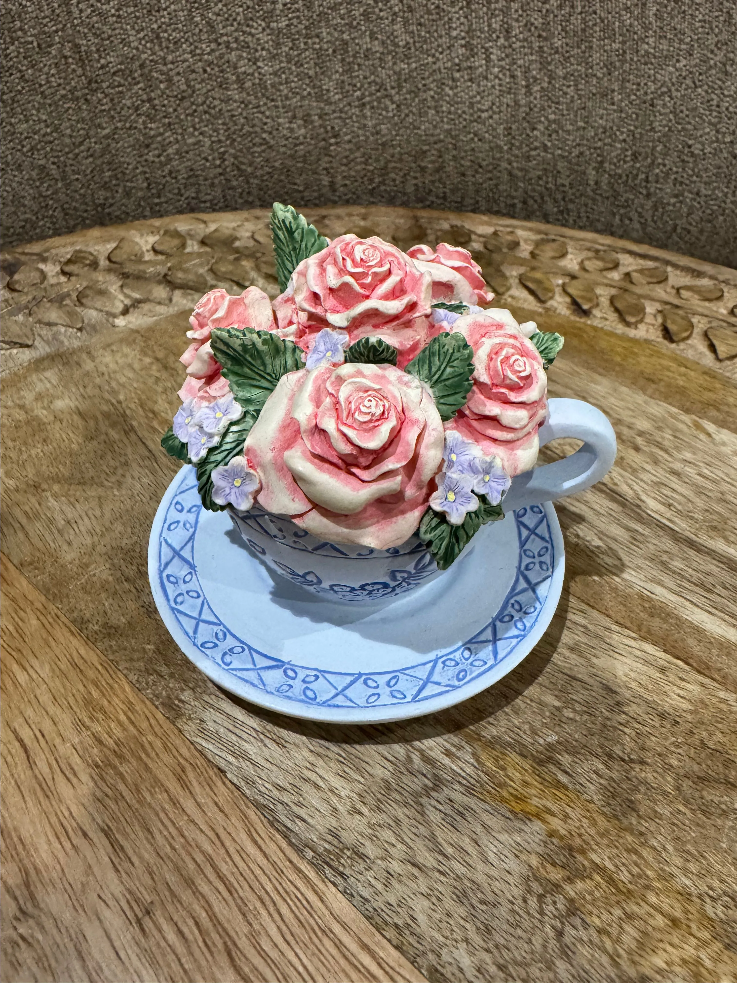 Product image for Avon Flower Of The Month June Teacup Music Box