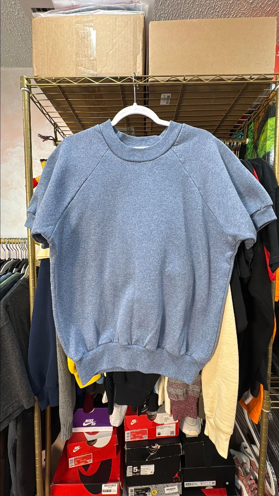 Product image for Vintage 70s Vermont Country Store Short Sleeve Sweatshirt M 22x26