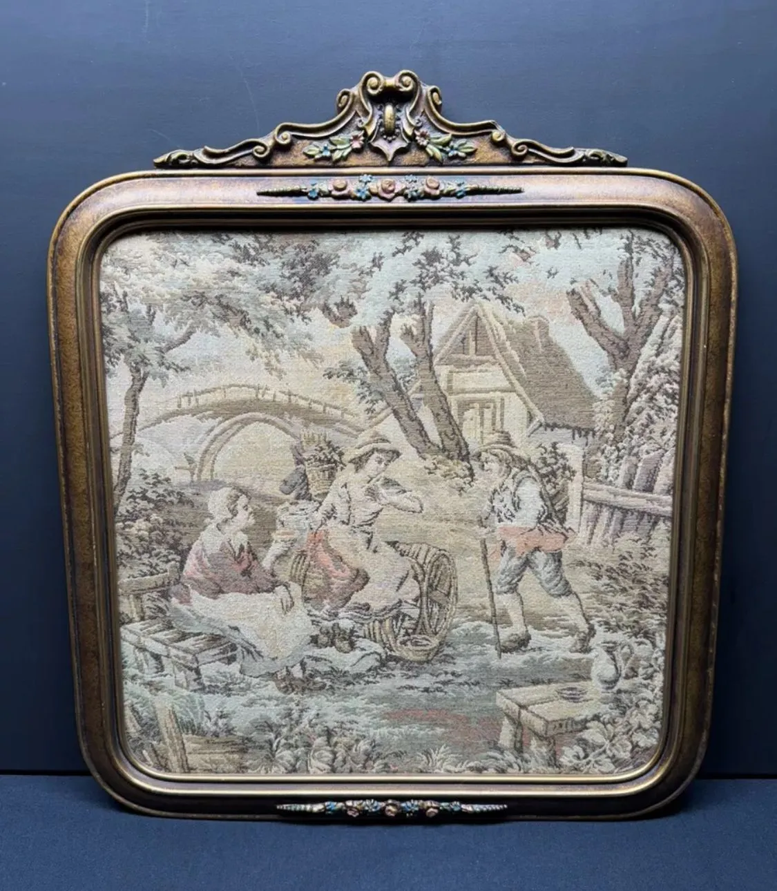 Product image for Beautifully Framed Antique Victorian Tapestry