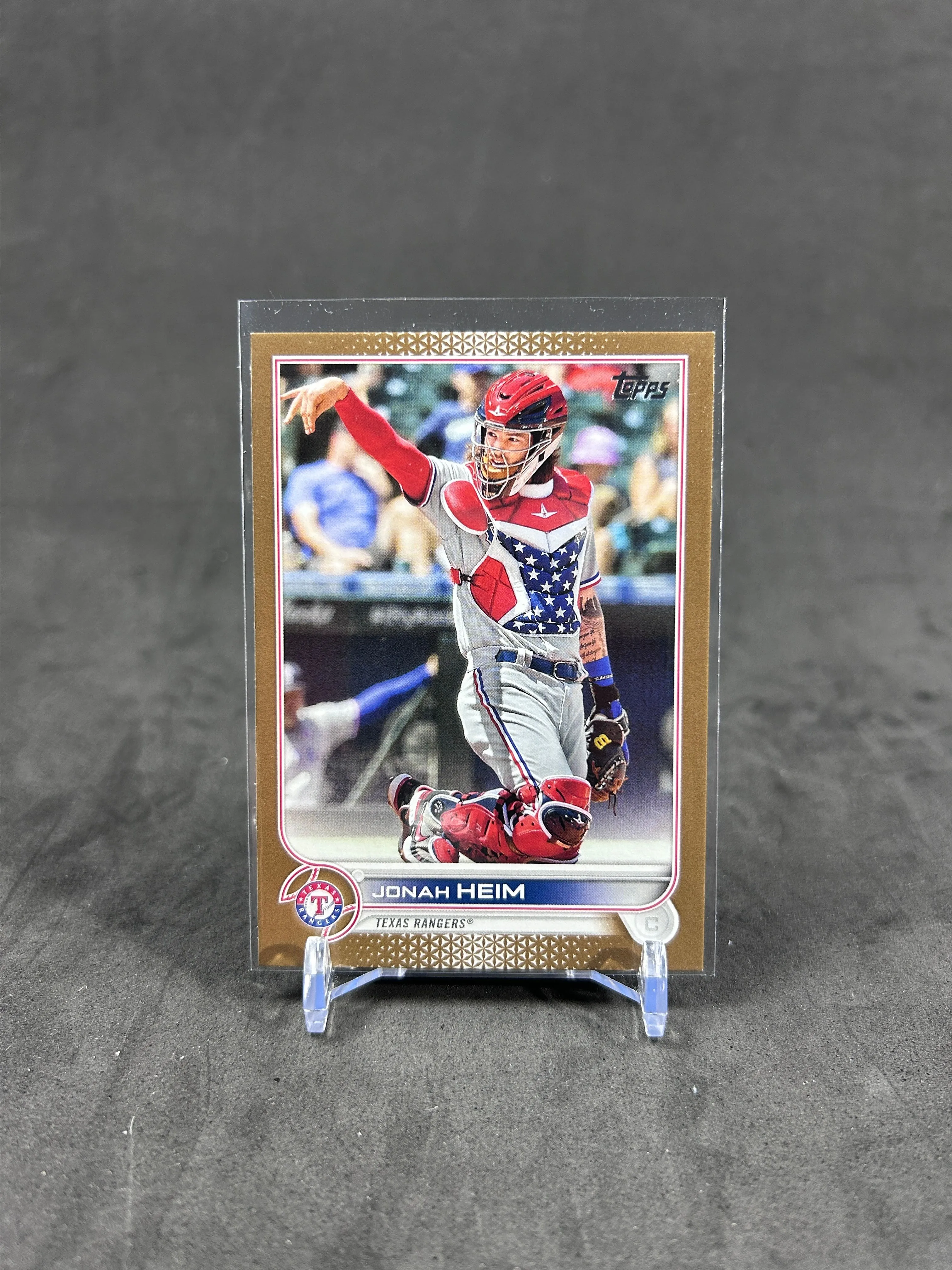 Product image for Jonah Heim 2022 Topps Gold /2022 #230 Rangers