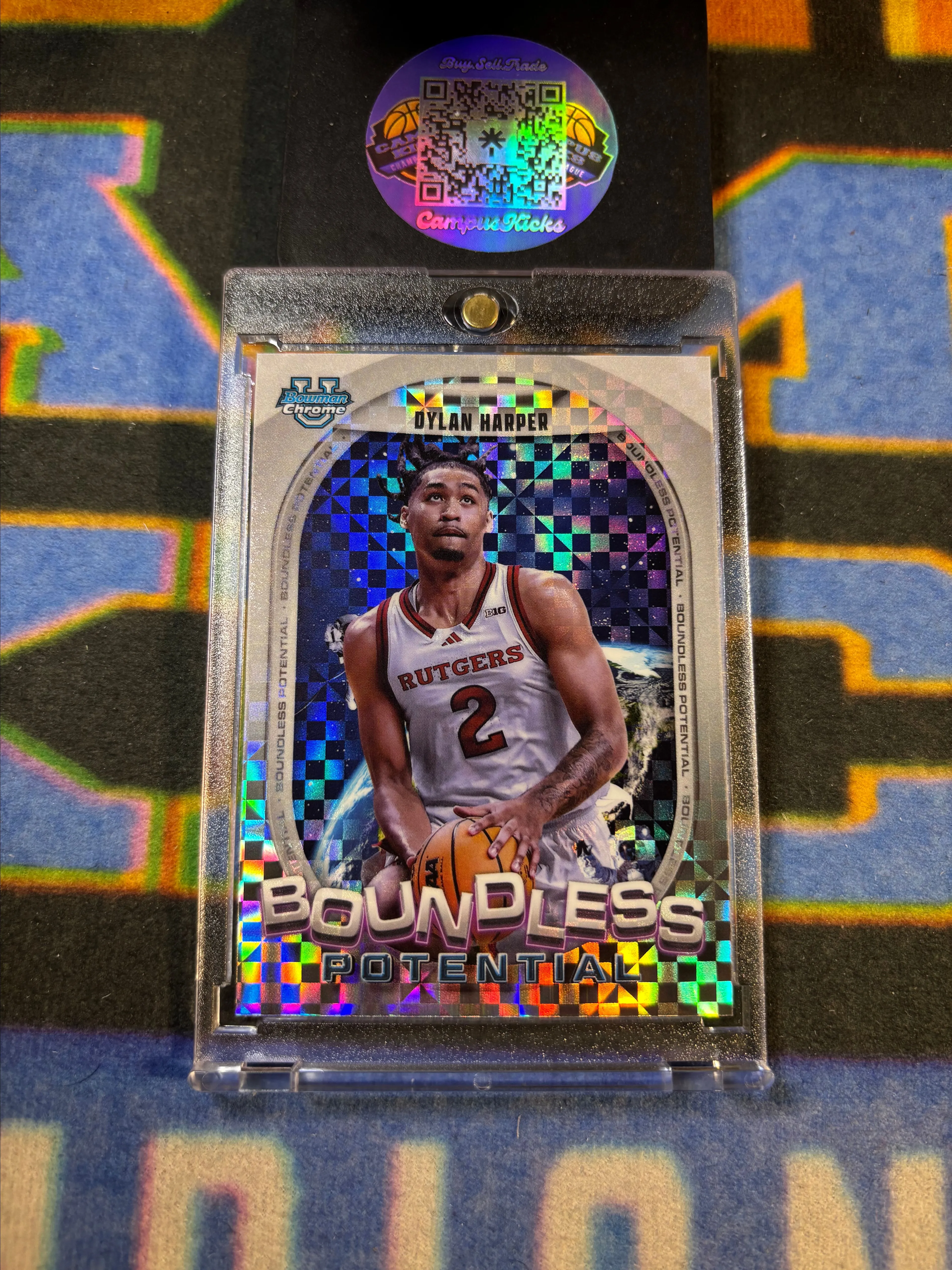 Product image for 2025 Bowman University Chrome Boundless Potential Dylan Harper X-Fractor