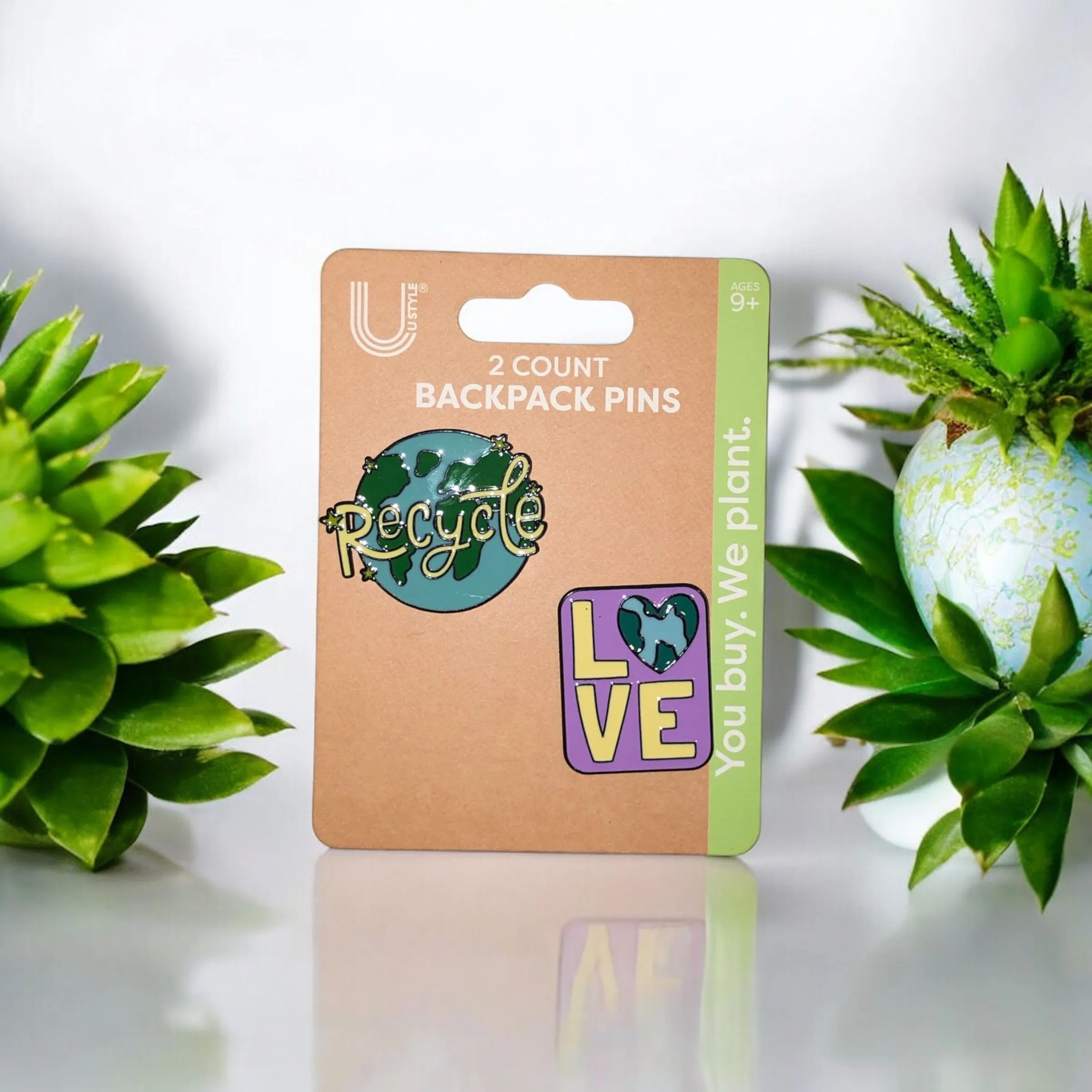 Product image for Backpack Pins- Recycle & Love