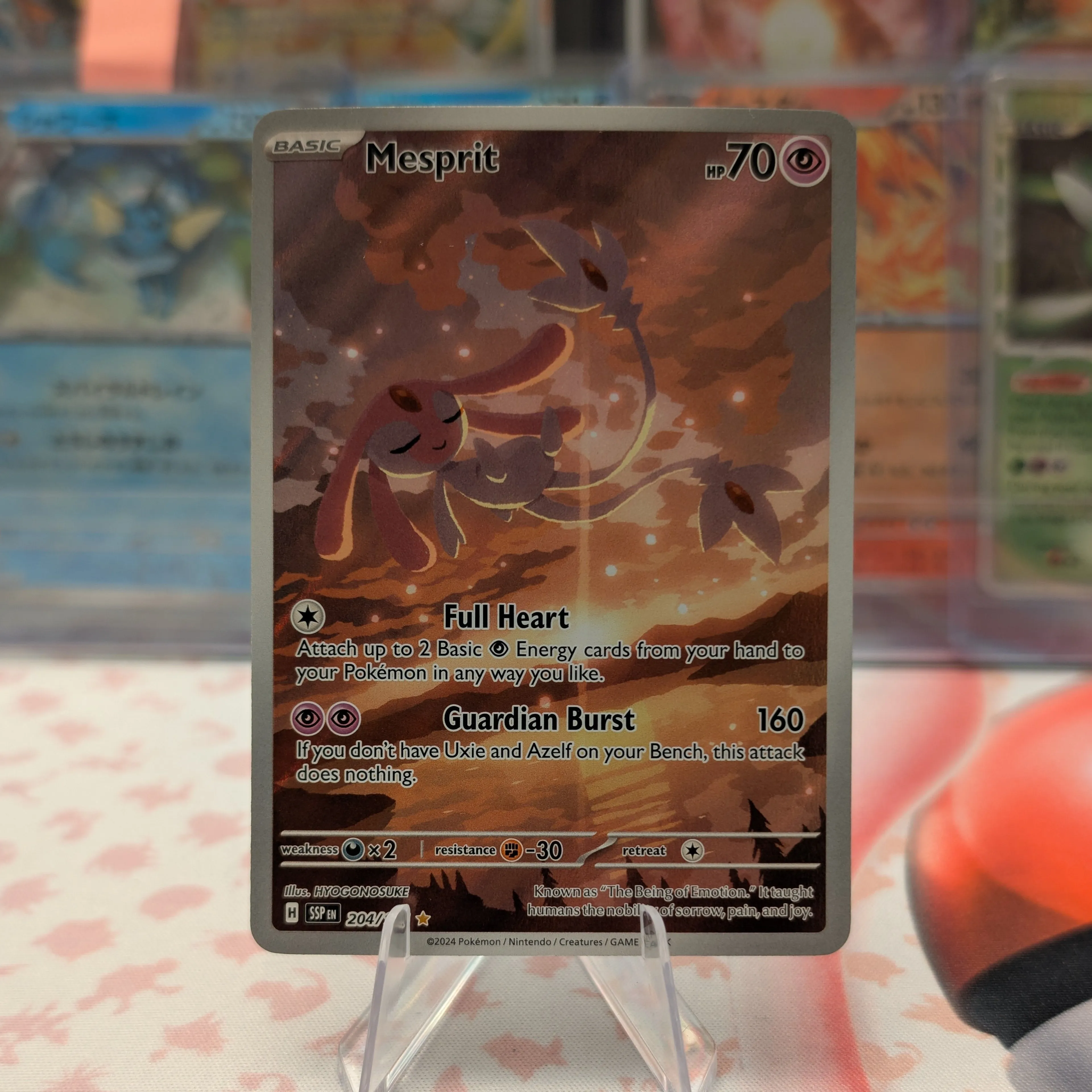 Mesprit 204/191 Sv08: Pokemon TCG Surging Sparks Full Art Illustration Rare   Whatnot: Shop, Sell, Connect