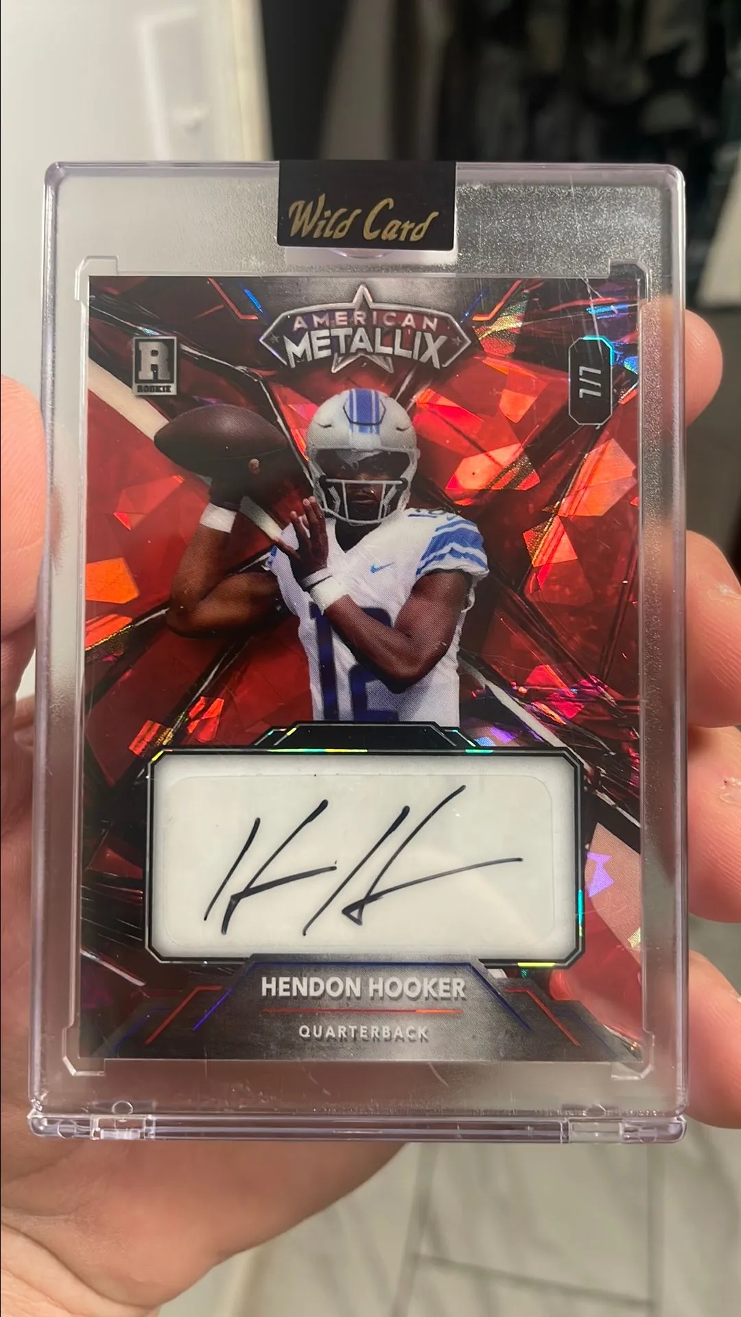 Product image for 2023 American Metallix Hendon Hooker Red Cracked Ice #ed 7/7