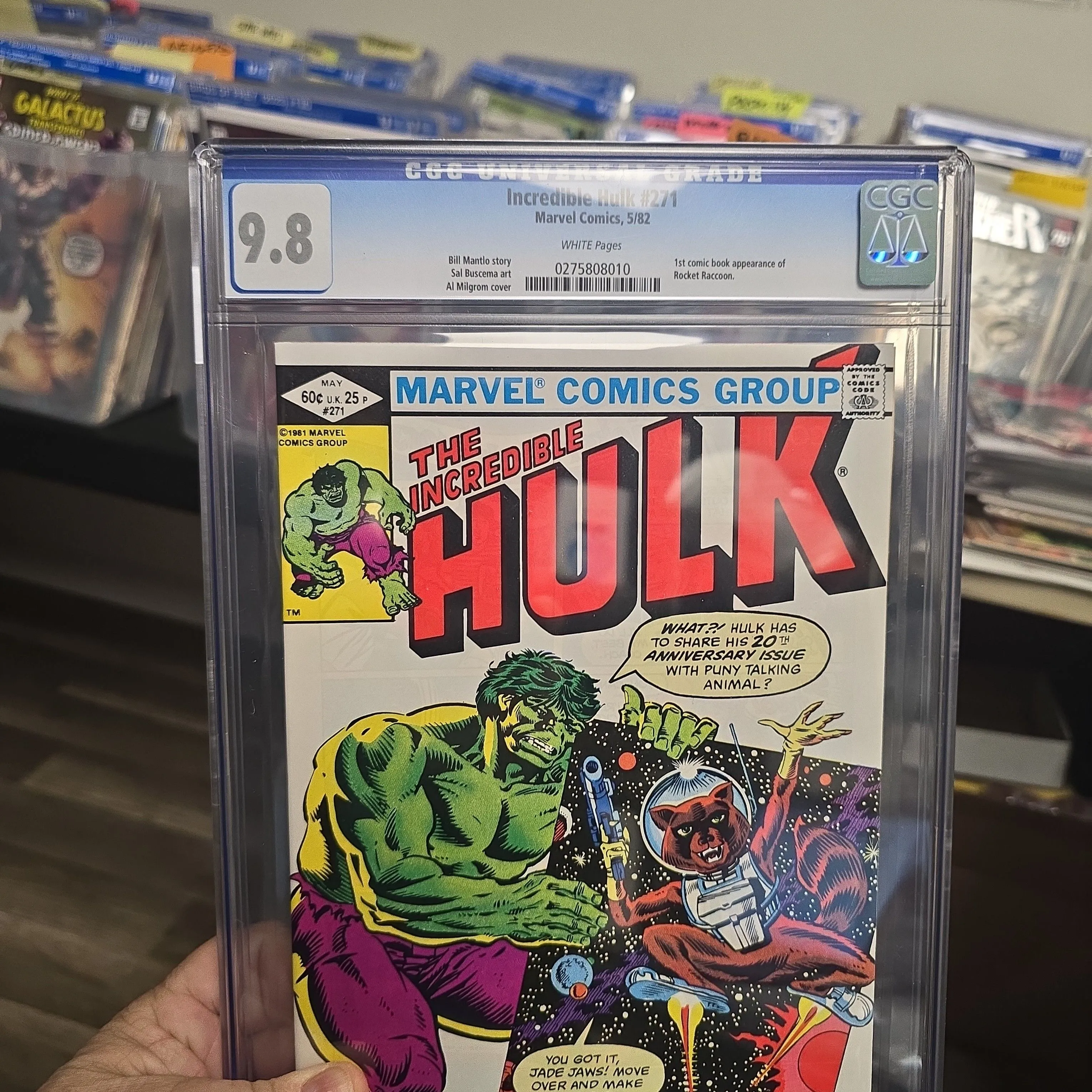 Product image for Hulk #271 C G C 9.8 WHITE PAGES