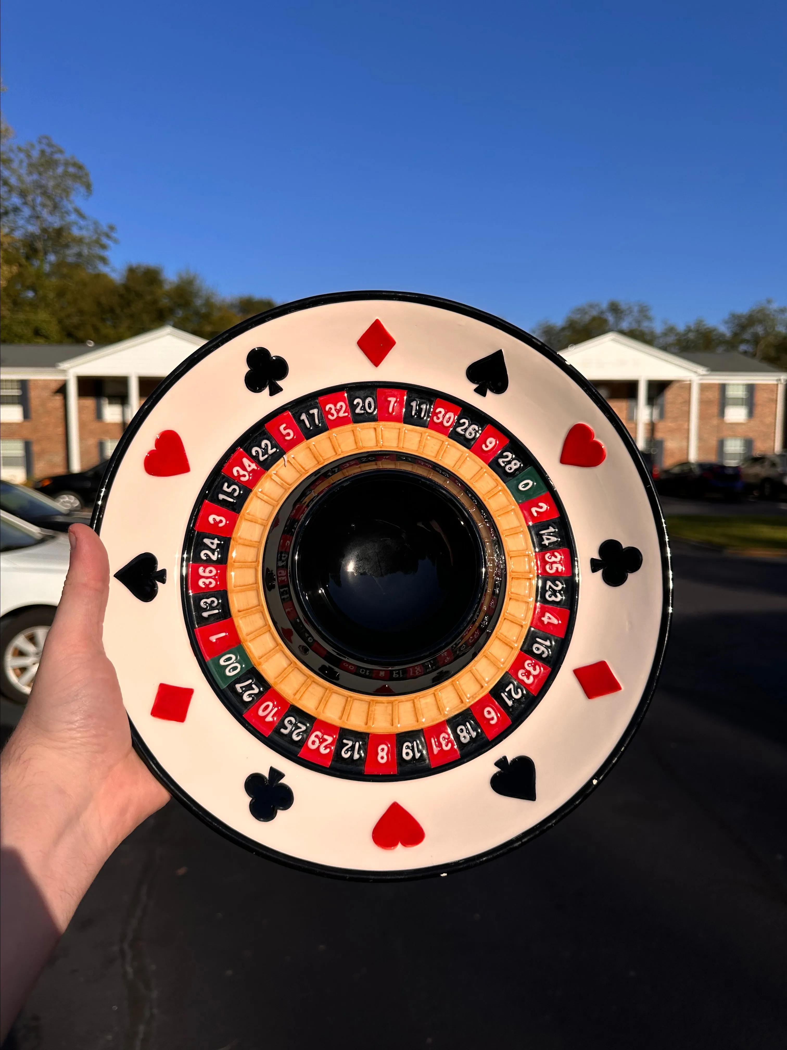 Product image for Fitz and Floyd Roulette Chips and Dips Platter