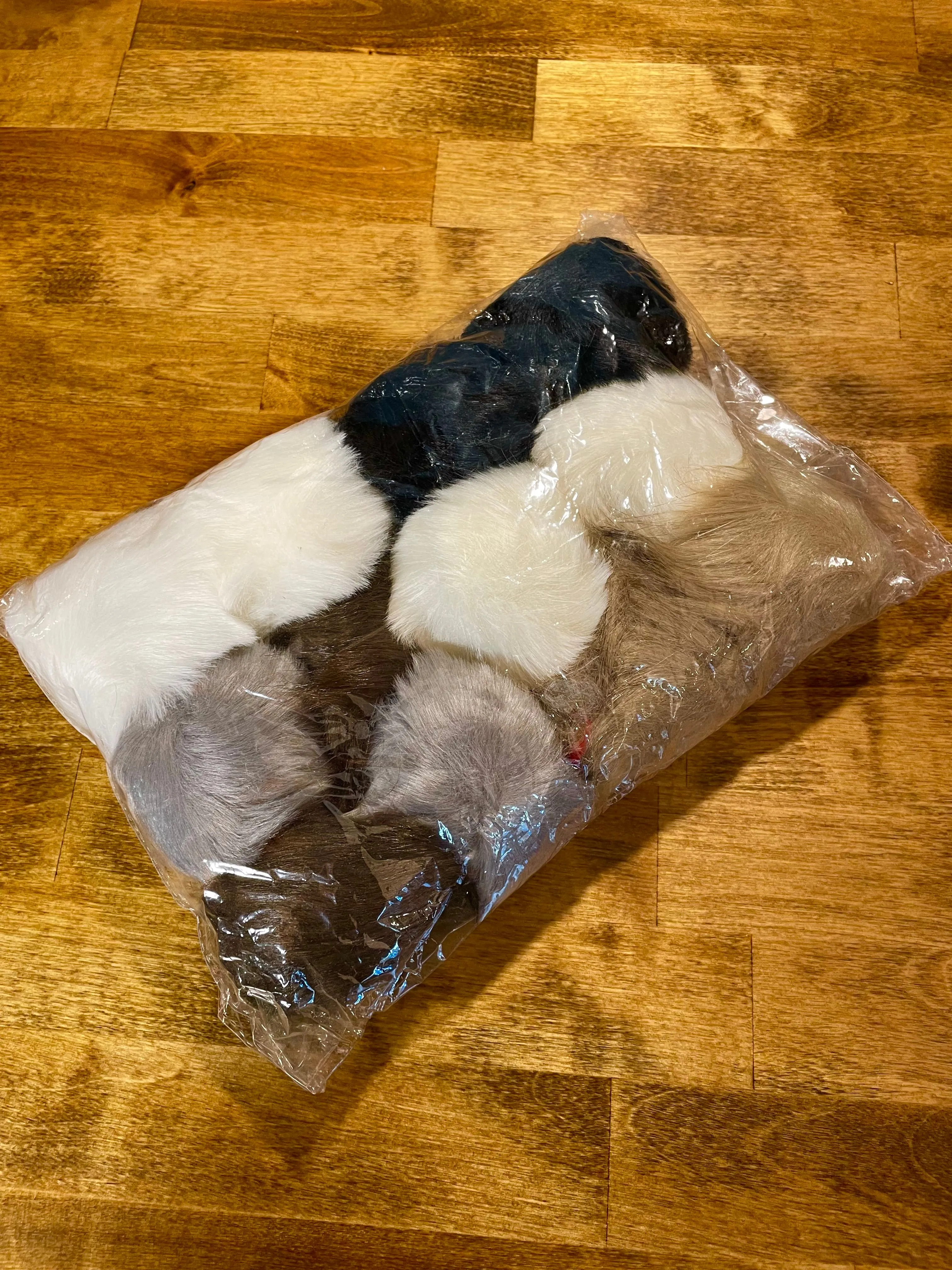 Product image for 224) Faux Fur Pom Poms