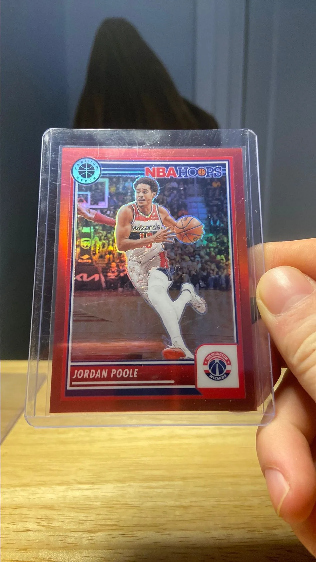 Product image for Jordan Poole Red /275 NBAHOOPS