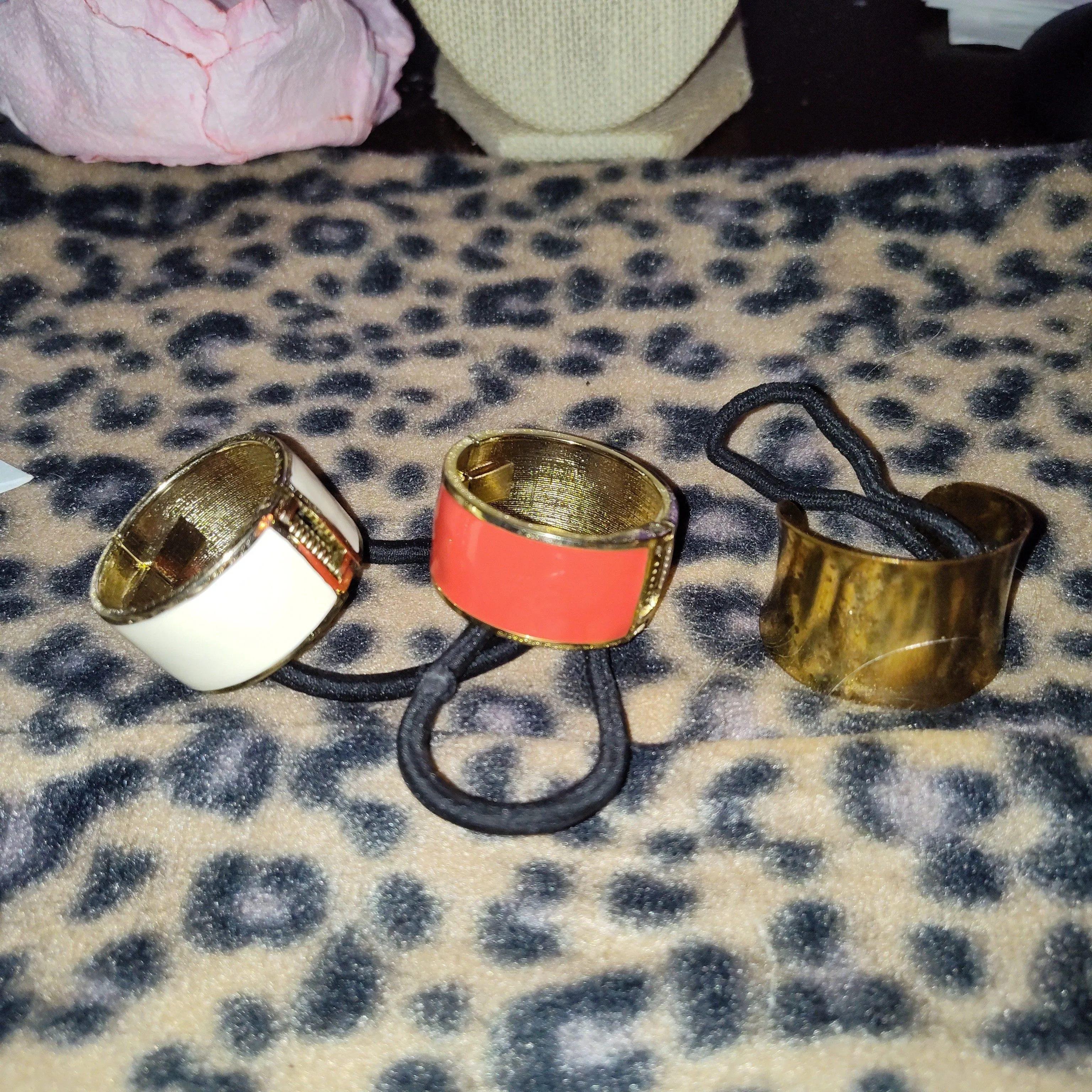 Product image for vintage metal hair ties 