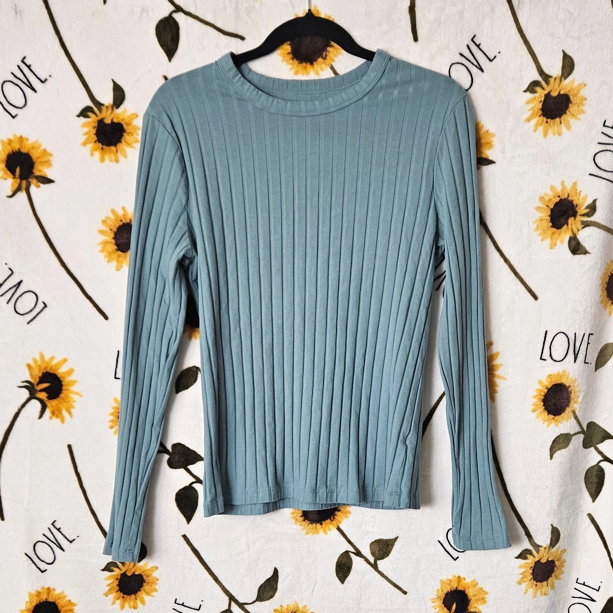 Product image for A New Day. size L. sea green long sleeve dress shirt