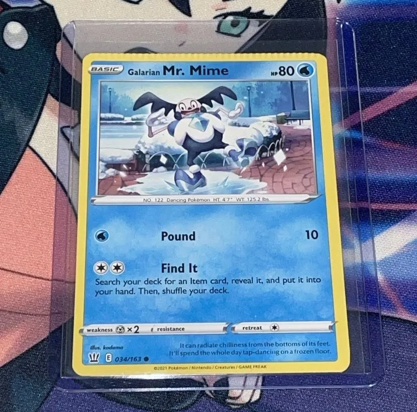 galarian mr mime pokemon card Galarian Mr. Mime - 034/163 - Common - Sword & Shield main image 1