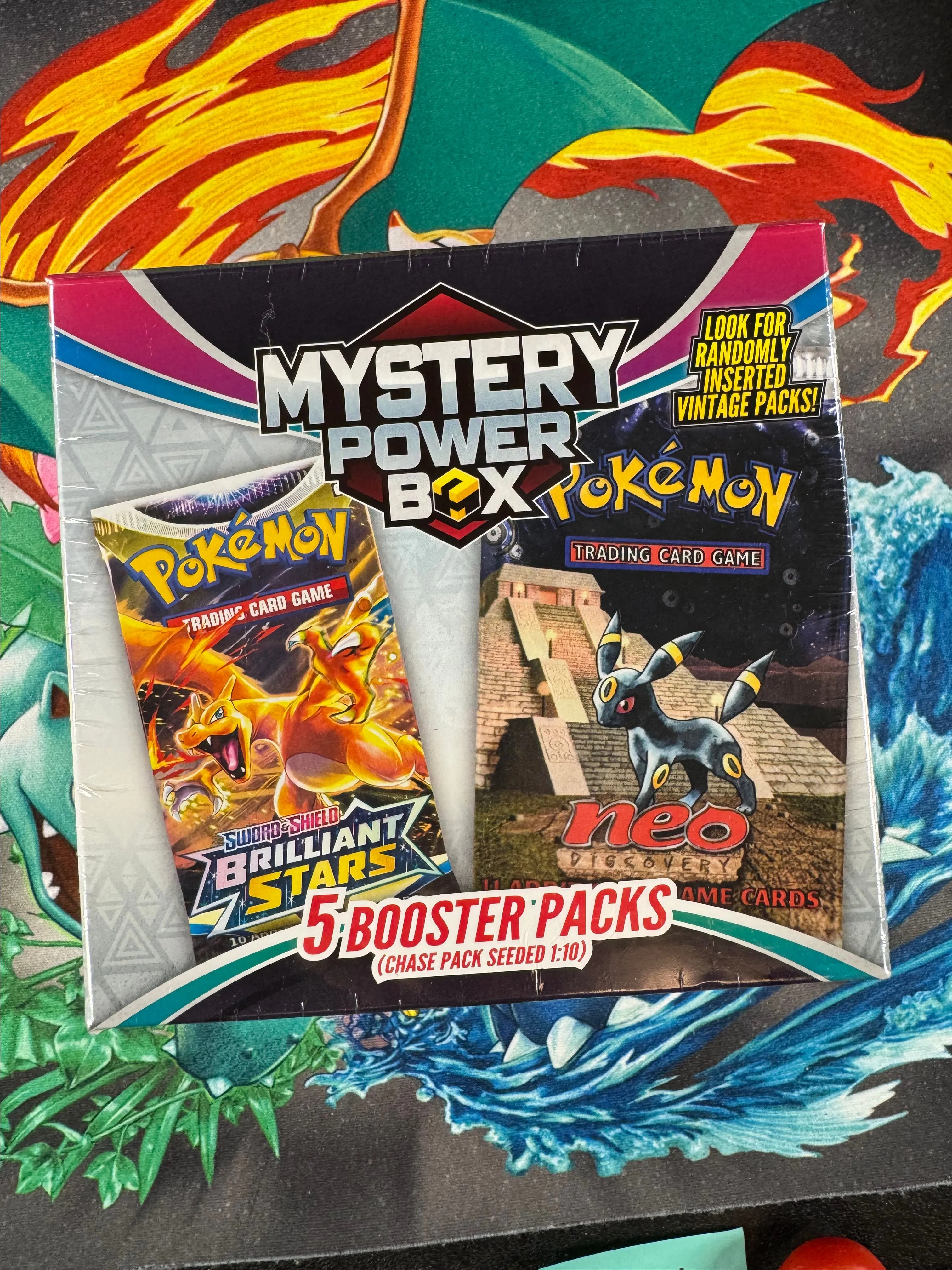 Pokemon Mystery Power Box Chase Pack Seeded 1:10 (5 Booster Packs) NEW  SEALED