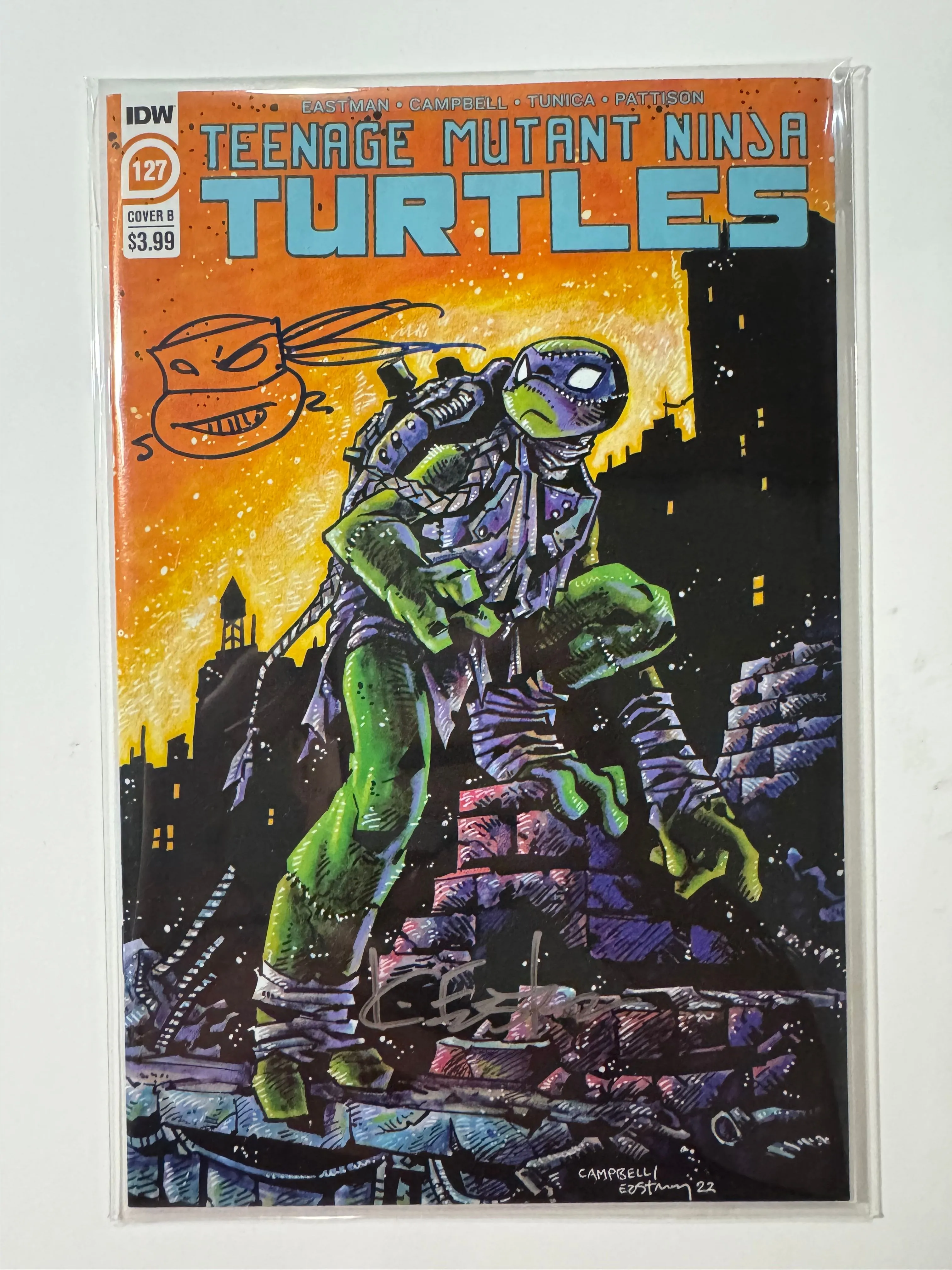 Product image for Teenage Mutant Ninja Turtles #127 Cover B – Signed & Remarked by Kevin Eastman