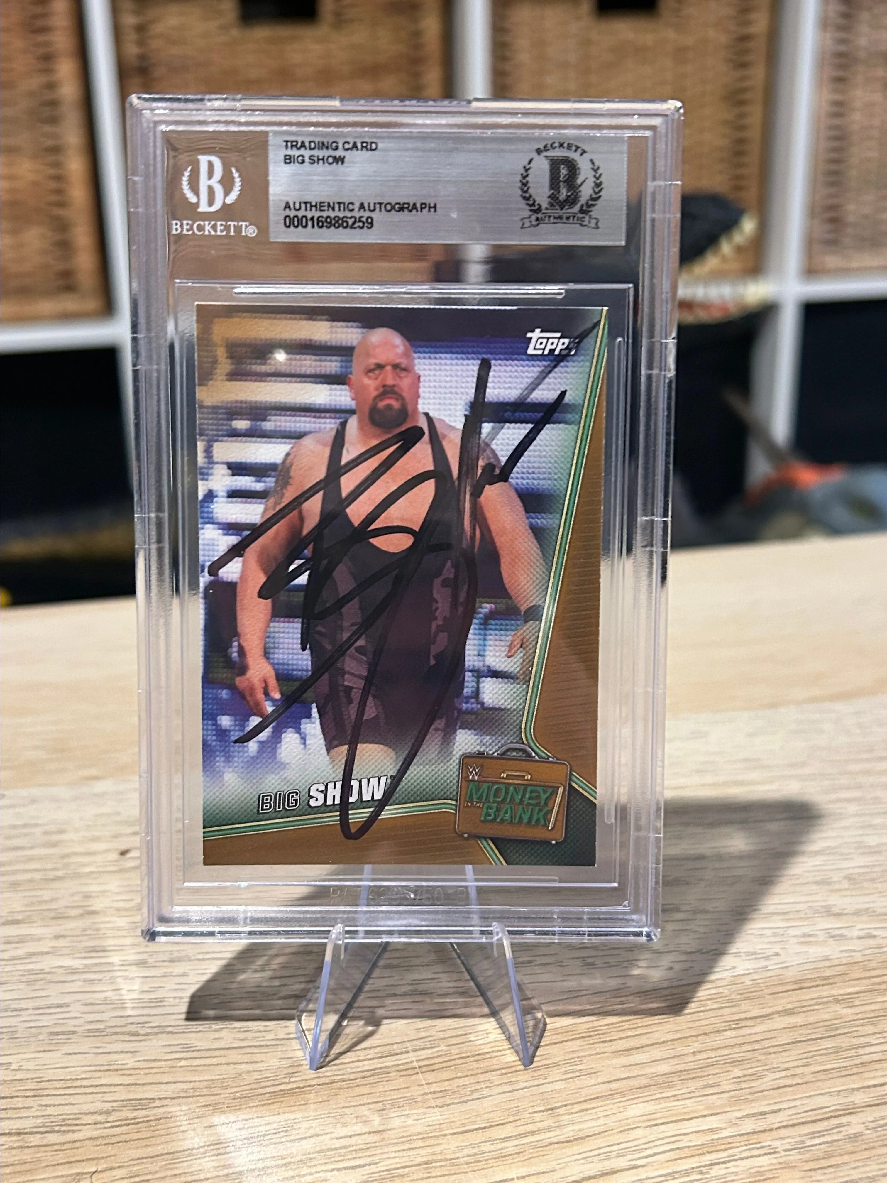 Product image for The Big Show On Card Auto