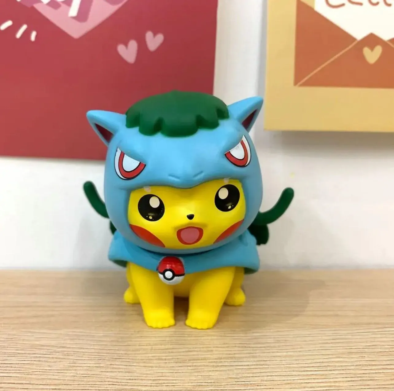 Product image for Toy Figurine Pikachu dressed like venusaur