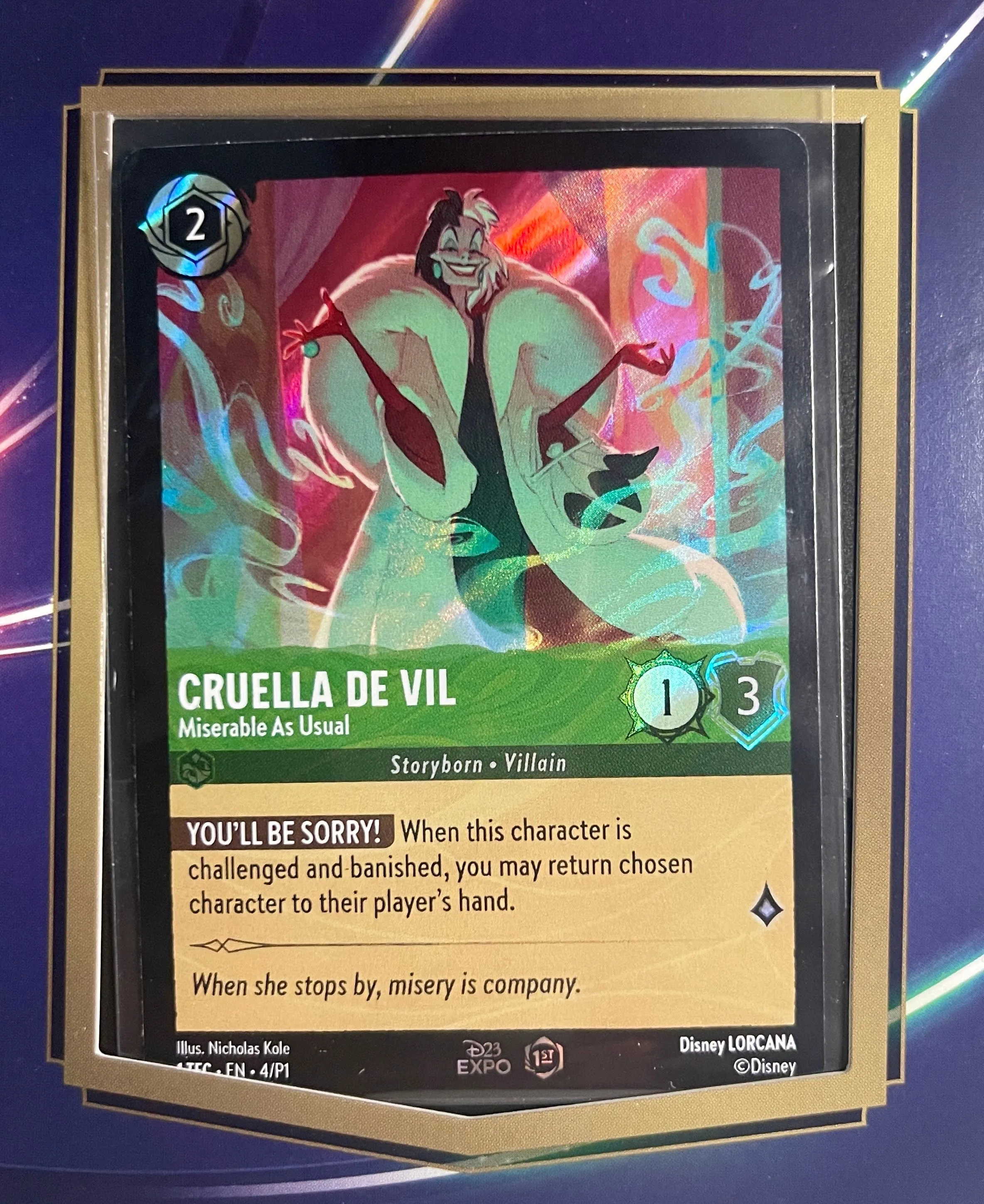 special d23 disney lorcana card Disney Lorcana TCG - Playmat - Mickey main image 0