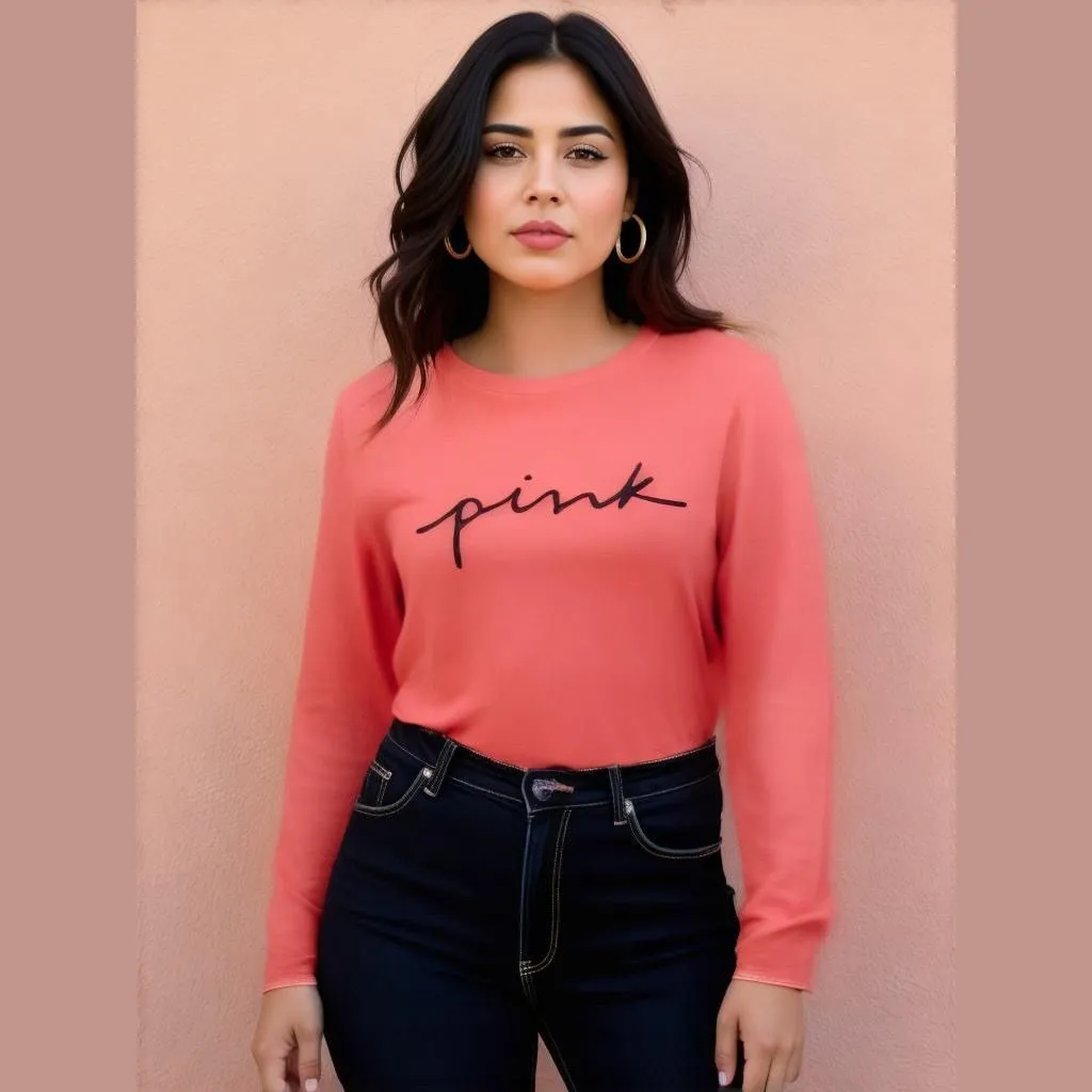 Product image for Women's Victoria's Secret PINK Long Sleeve Top XS Pink