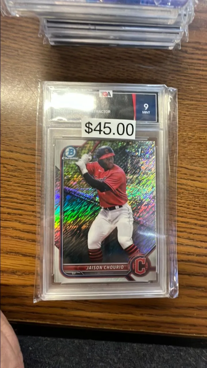 Product image for 2022 Bowman Chrome Jamison Chourio Tga 9