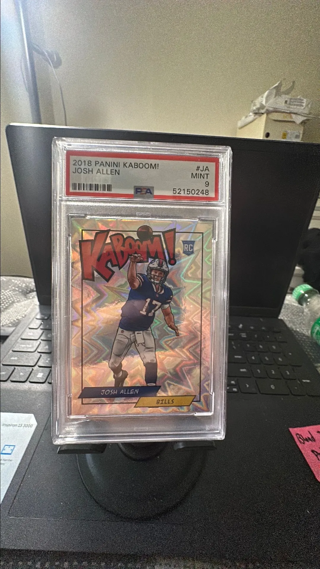 Product image for 2018 Panini Kaboom! Josh Allen JA  PSA MINT 9