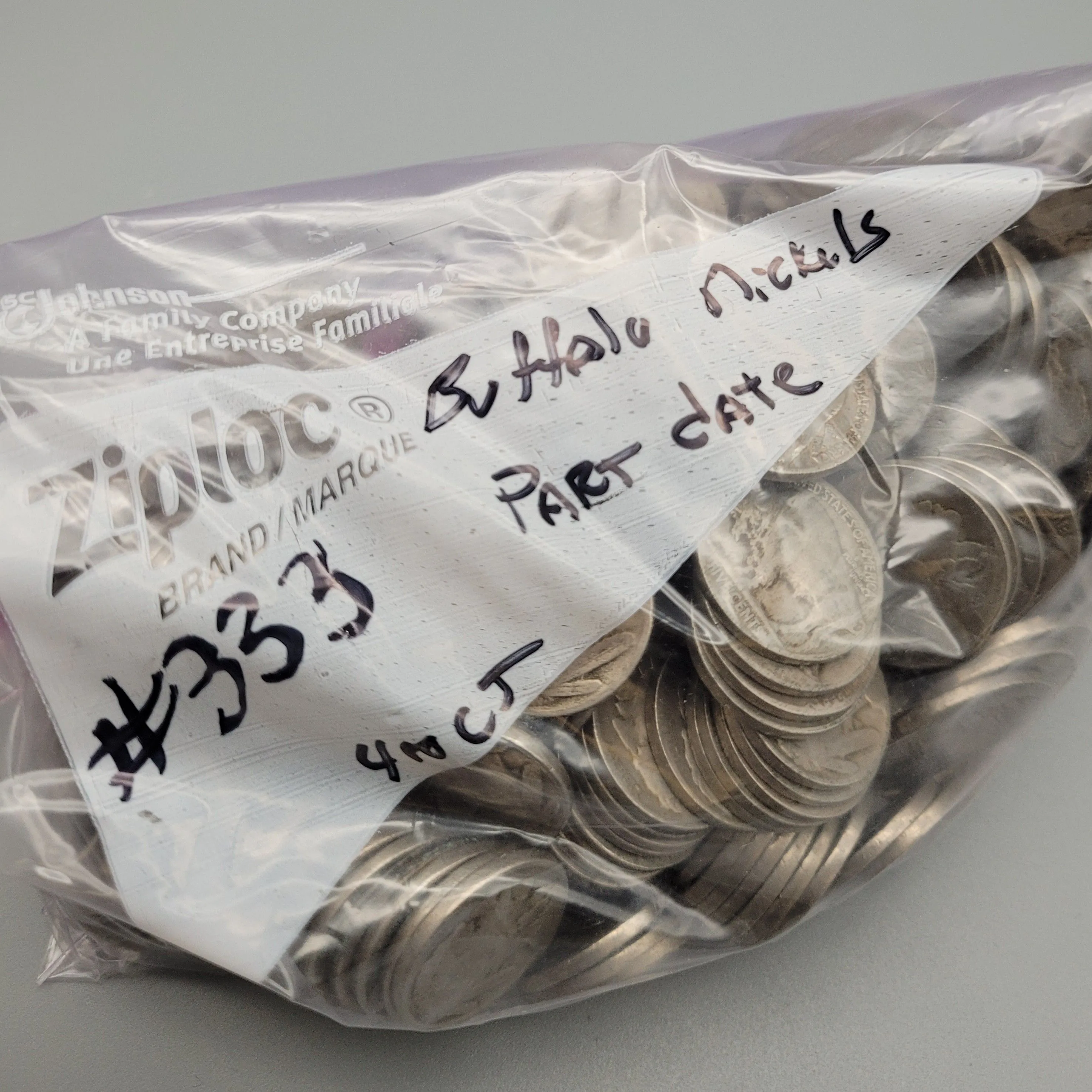Product image for 400 count Part-Date Buffalo nickels bag #333