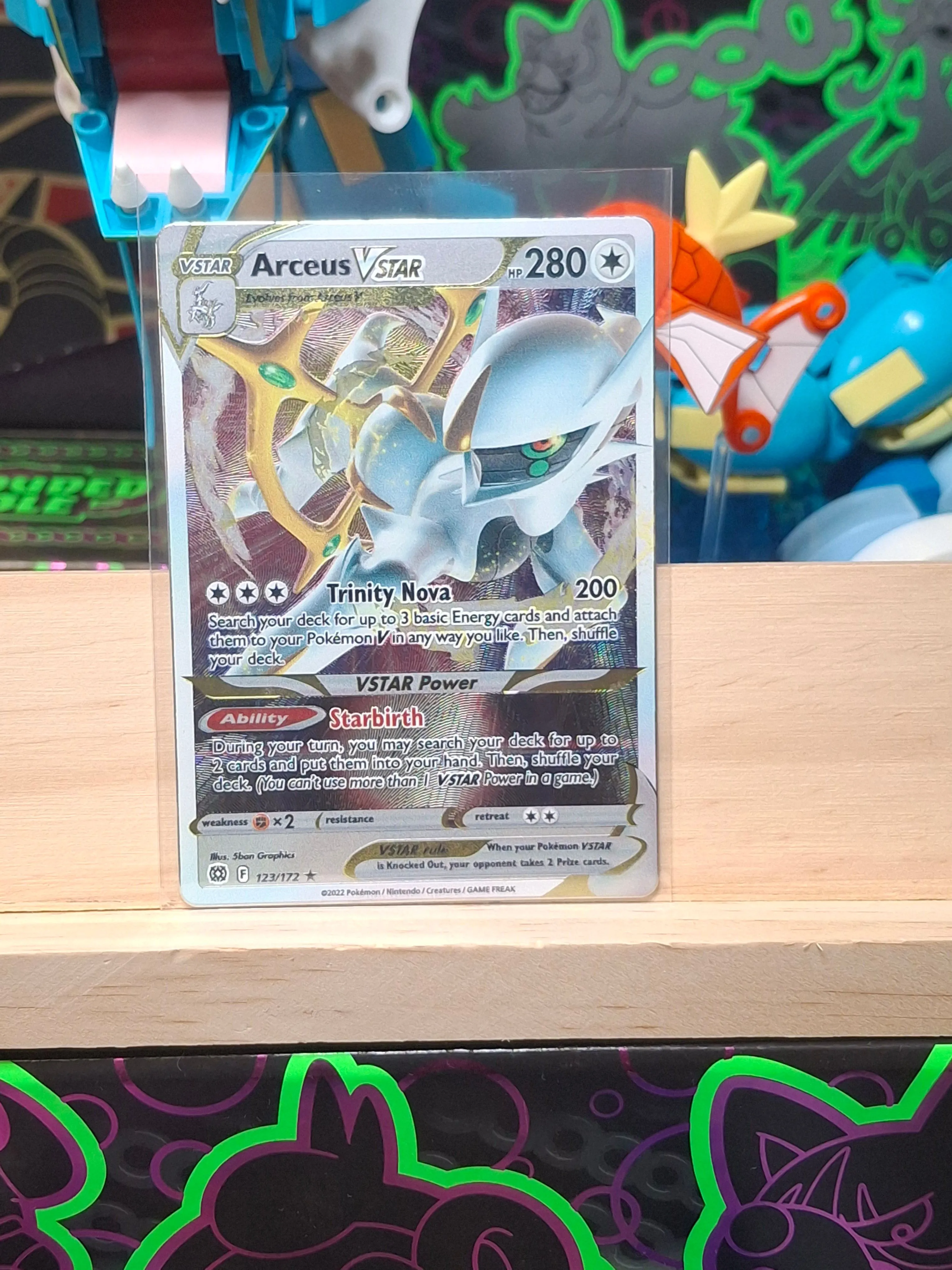 pokemon tcg brilliant stars 123 172 arceus vstar card One Piece TCG: Special Goods Set (Ace/Sabo/Luffy) main image 0
