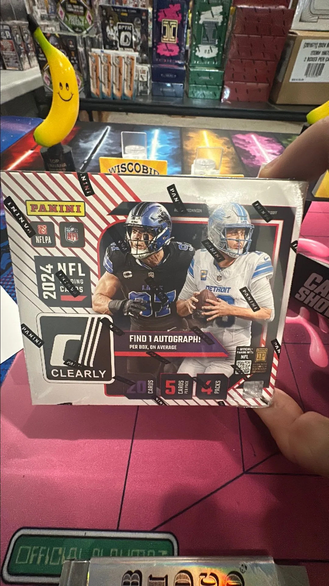 Product image for ( 1 ) 2024 Panini Clearly Hobby Donruss NFL Trading Card Box