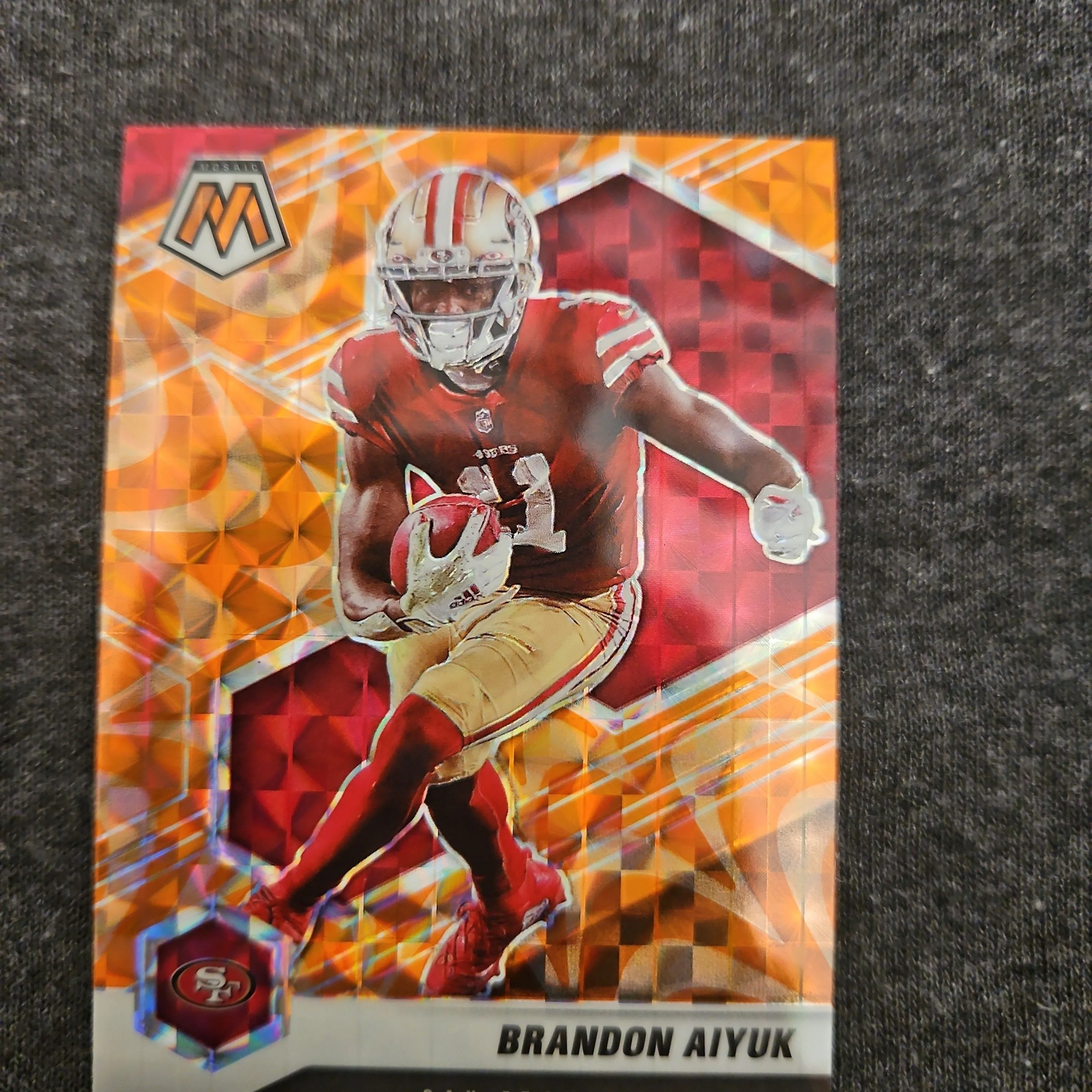 Product image for 2021 Mosaic Brandon Aiyuk #177 Orange Prizm