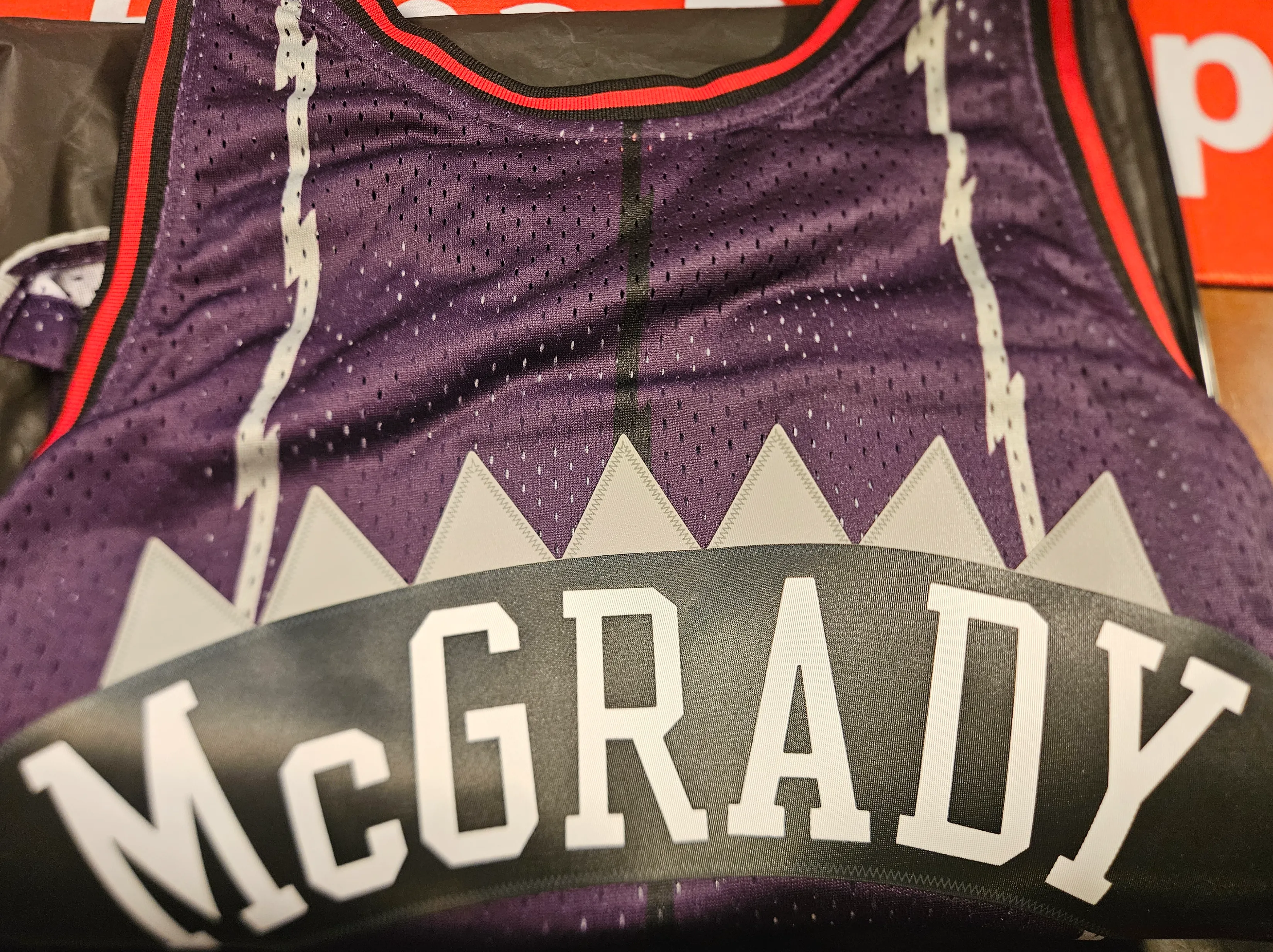 Product image for McGrady Authentic Jersey with Beckett Certified Auto
