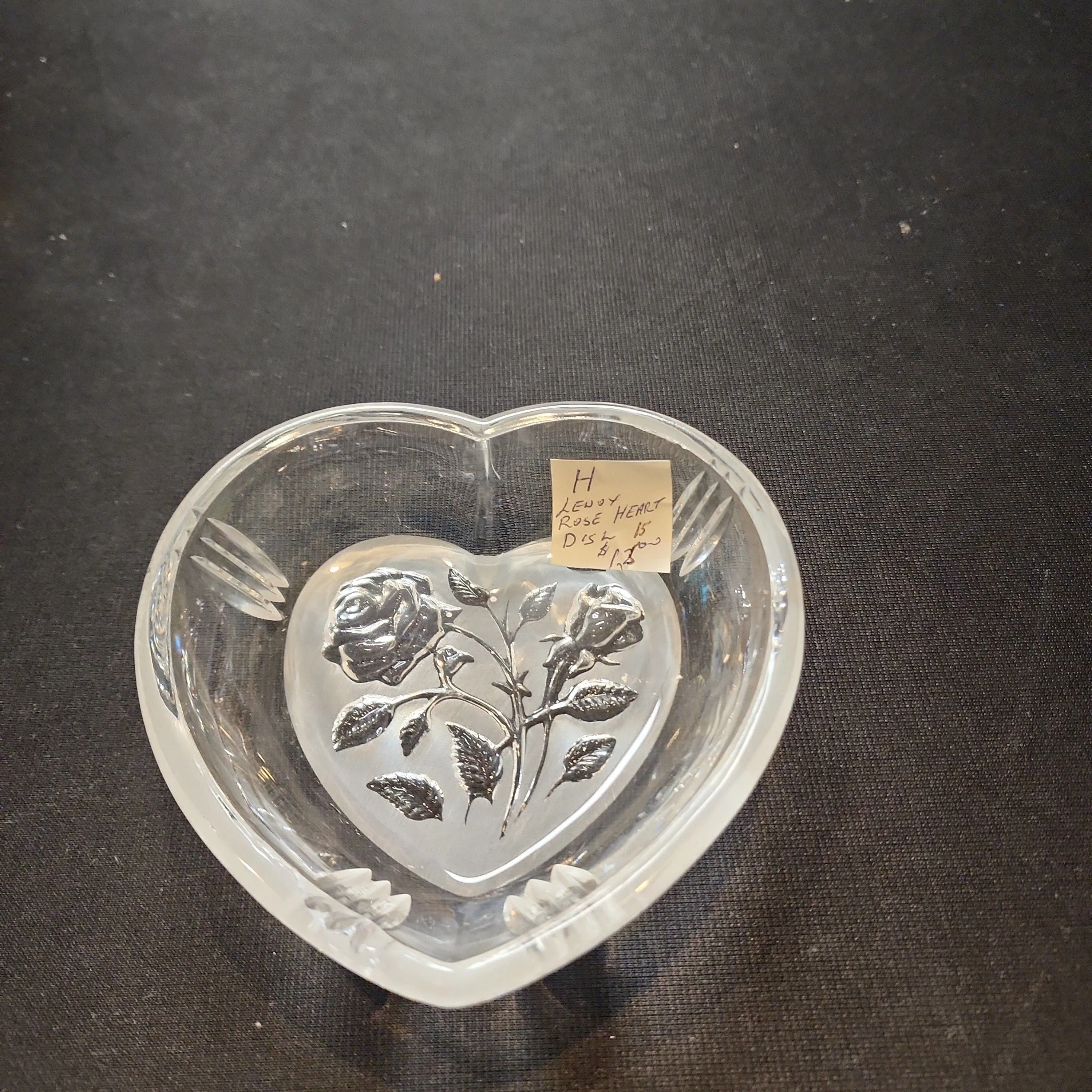 Product image for heart shaped trinket dish