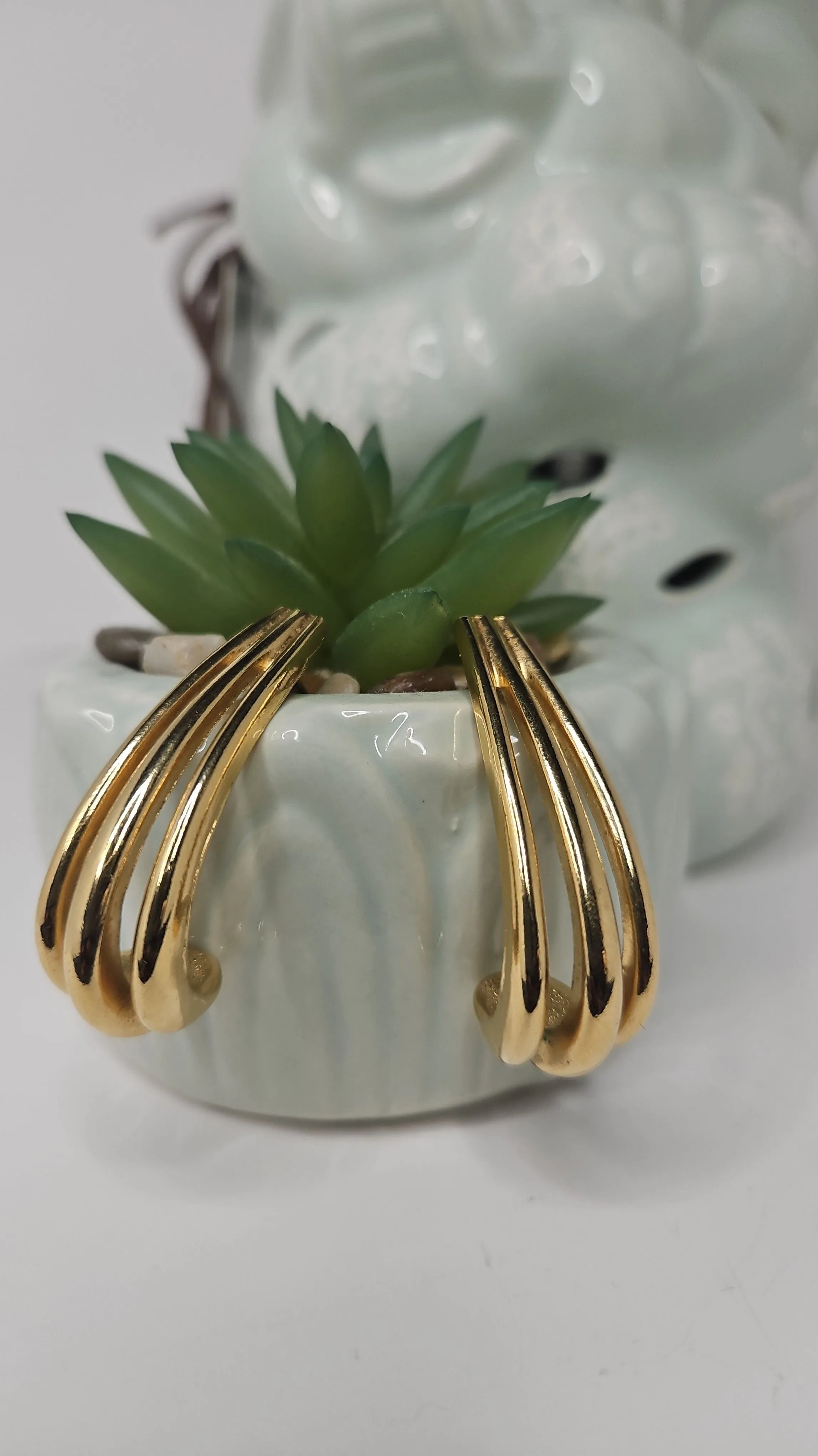 Product image for Vintage AVON Hoop Drop Dangle Earrings