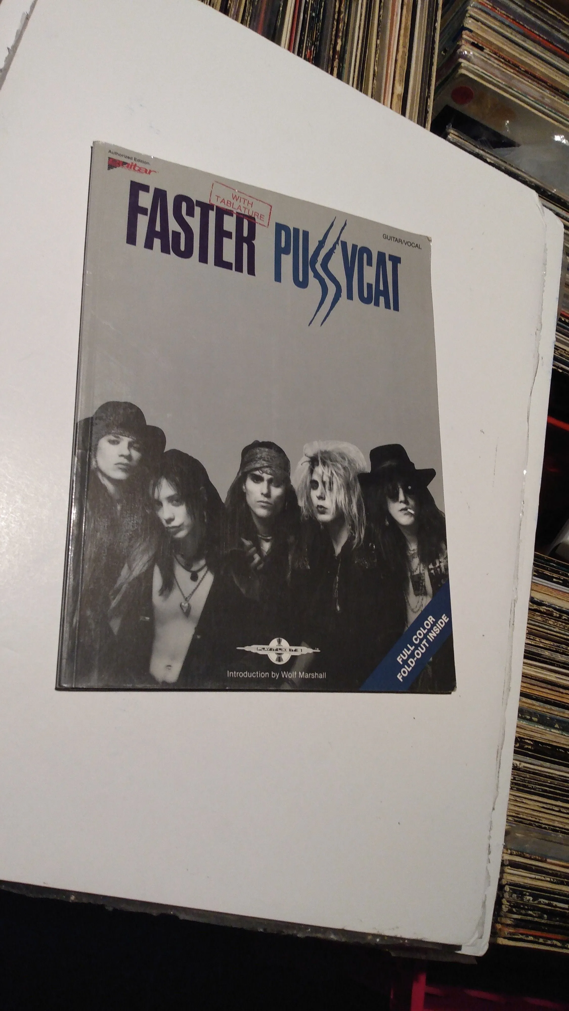 Product image for Faster pussycat, guitar tab book w/poster '88 og rare 