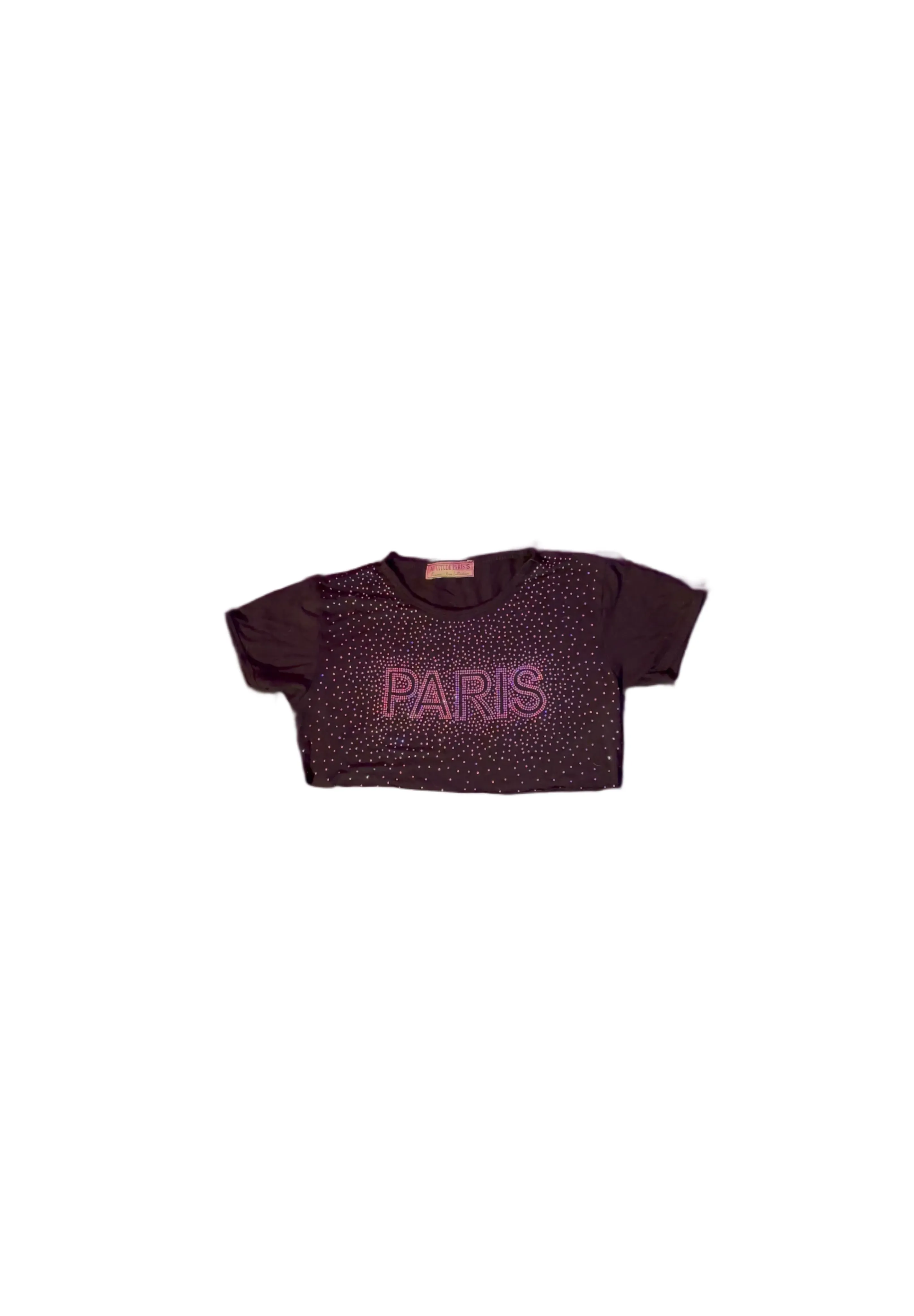 Product image for Paris bedazzled crop