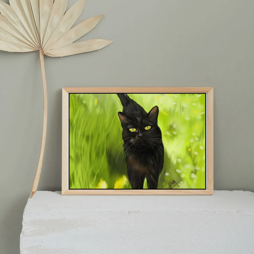 Product image for Pet portrait - black cat