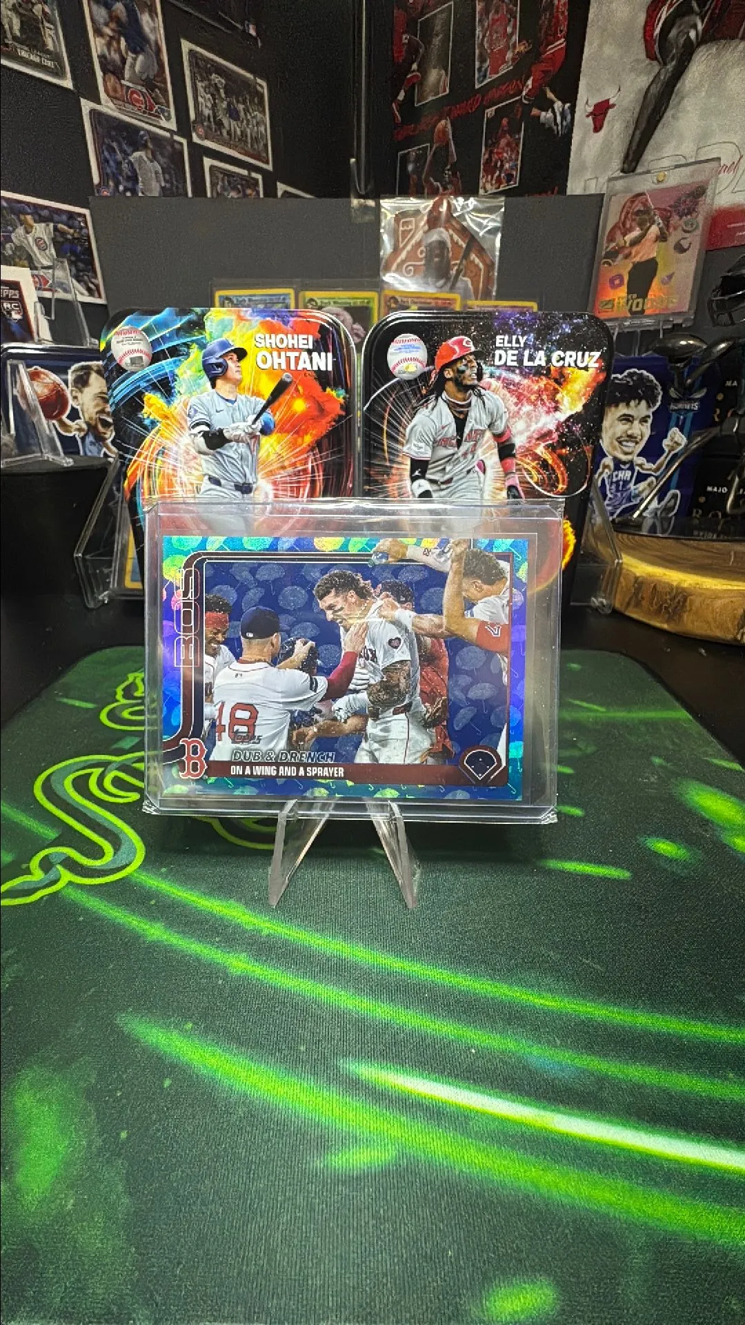 Product image for 25 Topps series 1 Boston Red Sox /10 blue umbrella sp