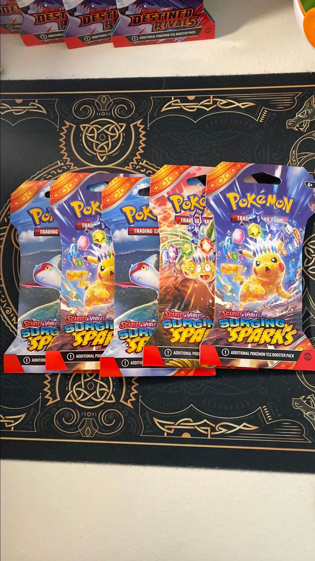 Product image for 5 Sleeved Booster Packs of Surging Sparks