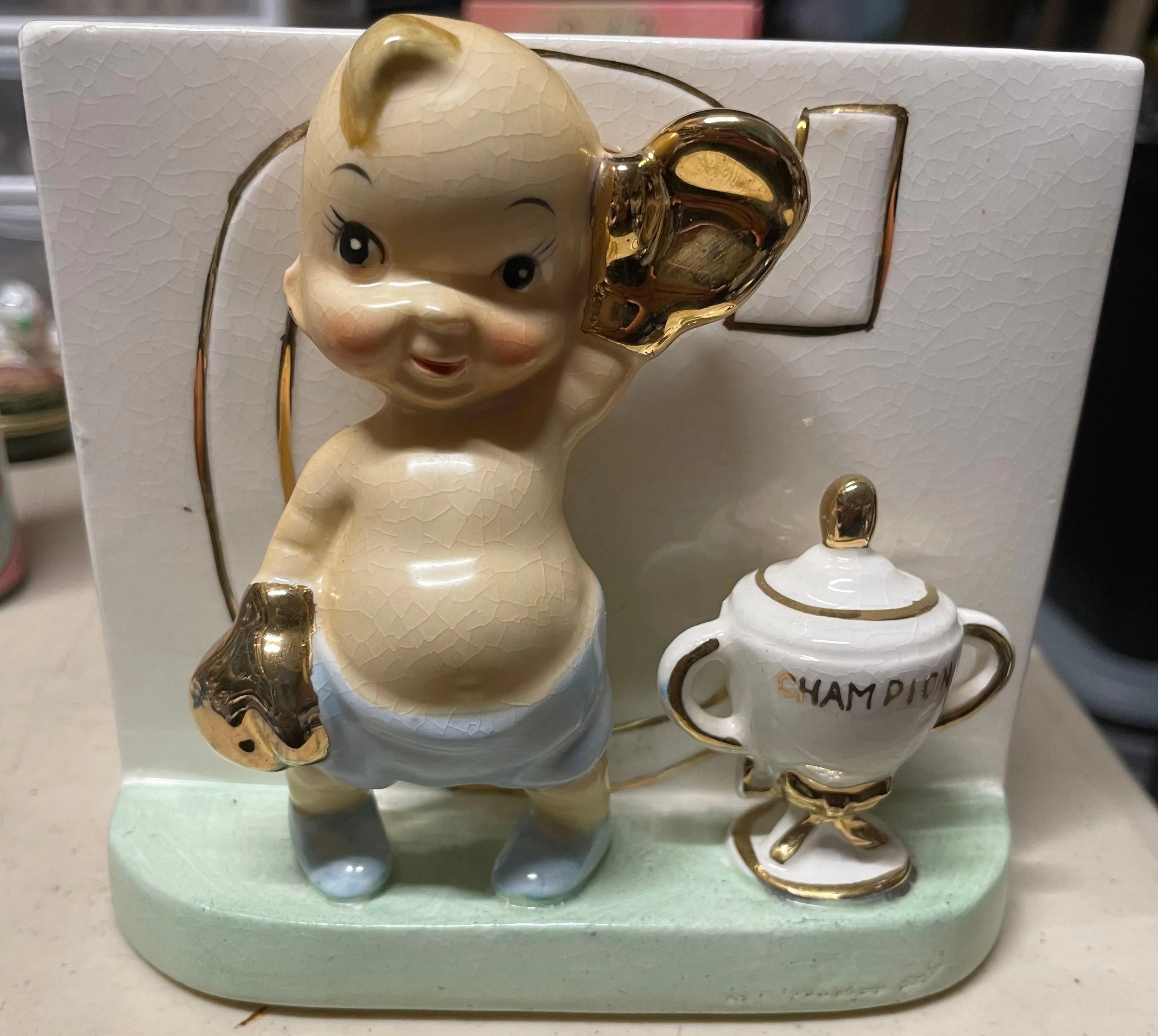 Product image for 036 vintage baby boy boxer planter