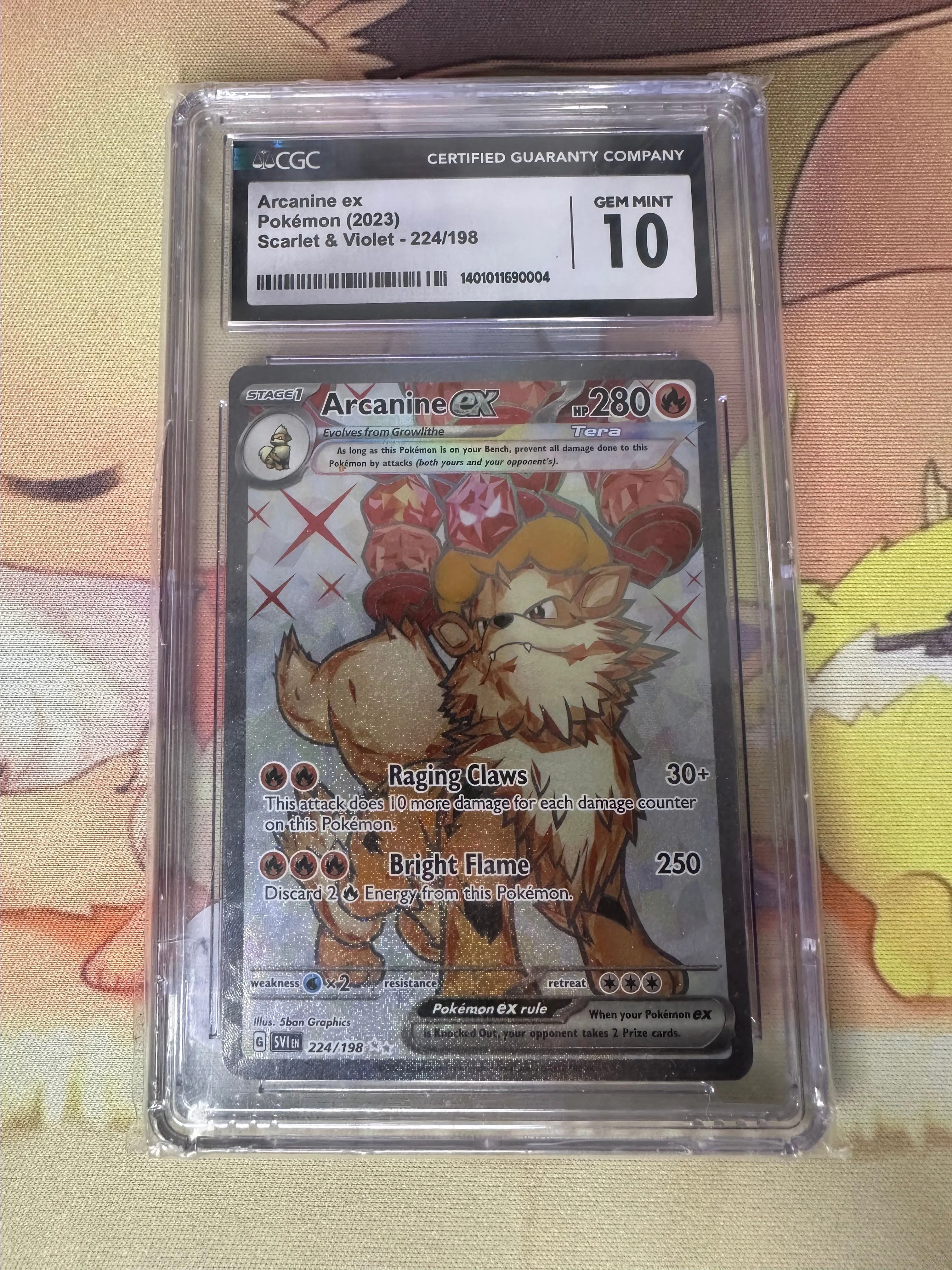Product image for Arcanine EX CGC 10