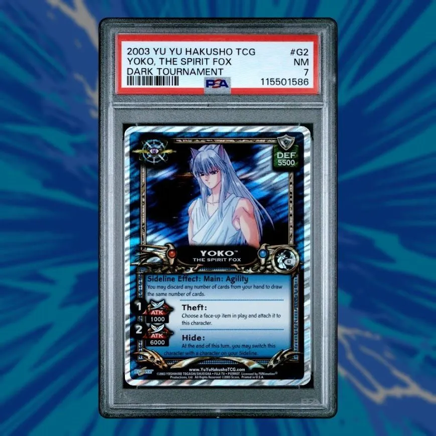 Product image for Yoko, The Spirit Fox G2 : Yu Yu Hakusho TCG : Dark Tournament : Score : PSA 7