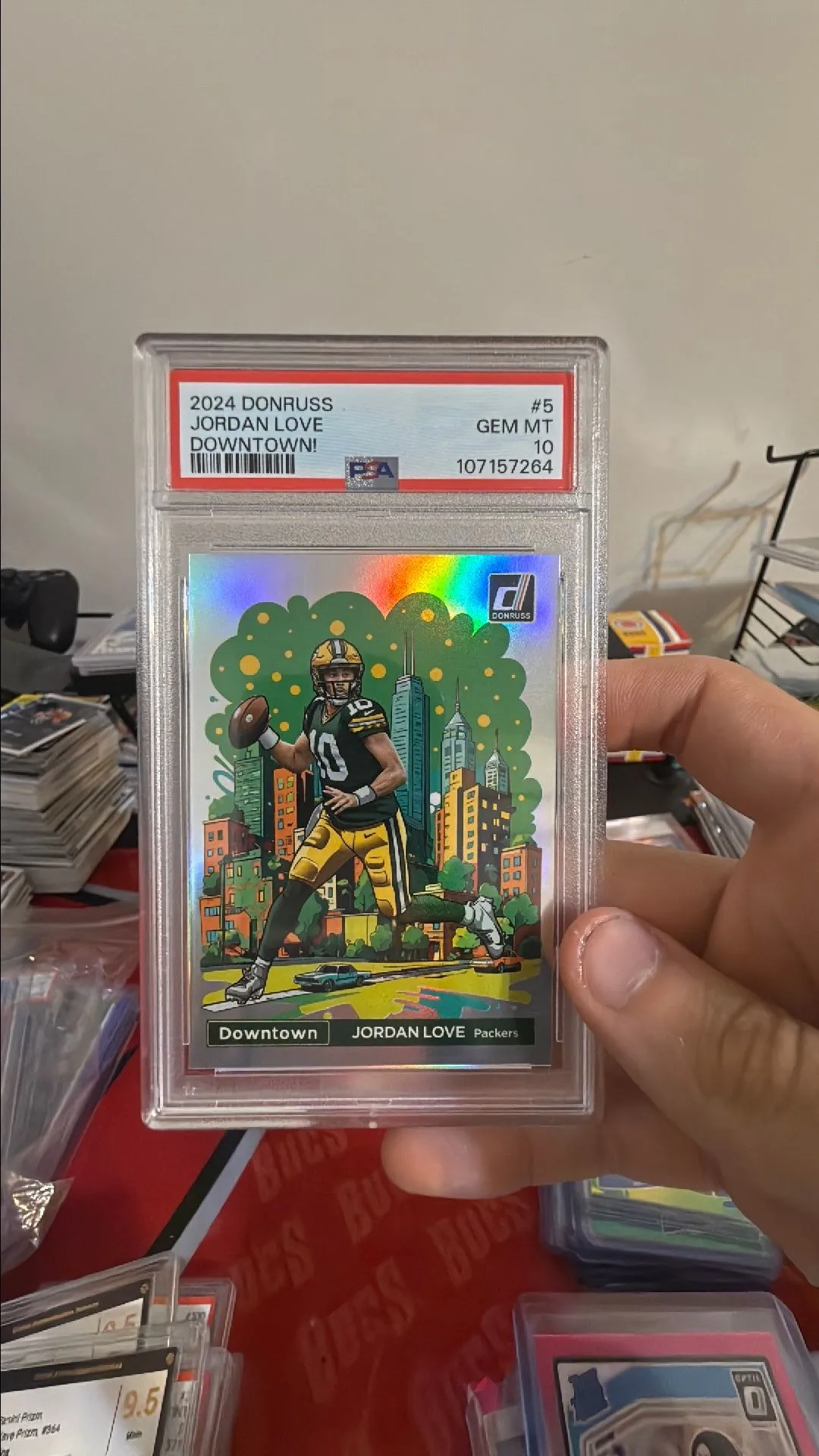 Product image for Jordan Love 2024 Donruss Downtown PSA 10