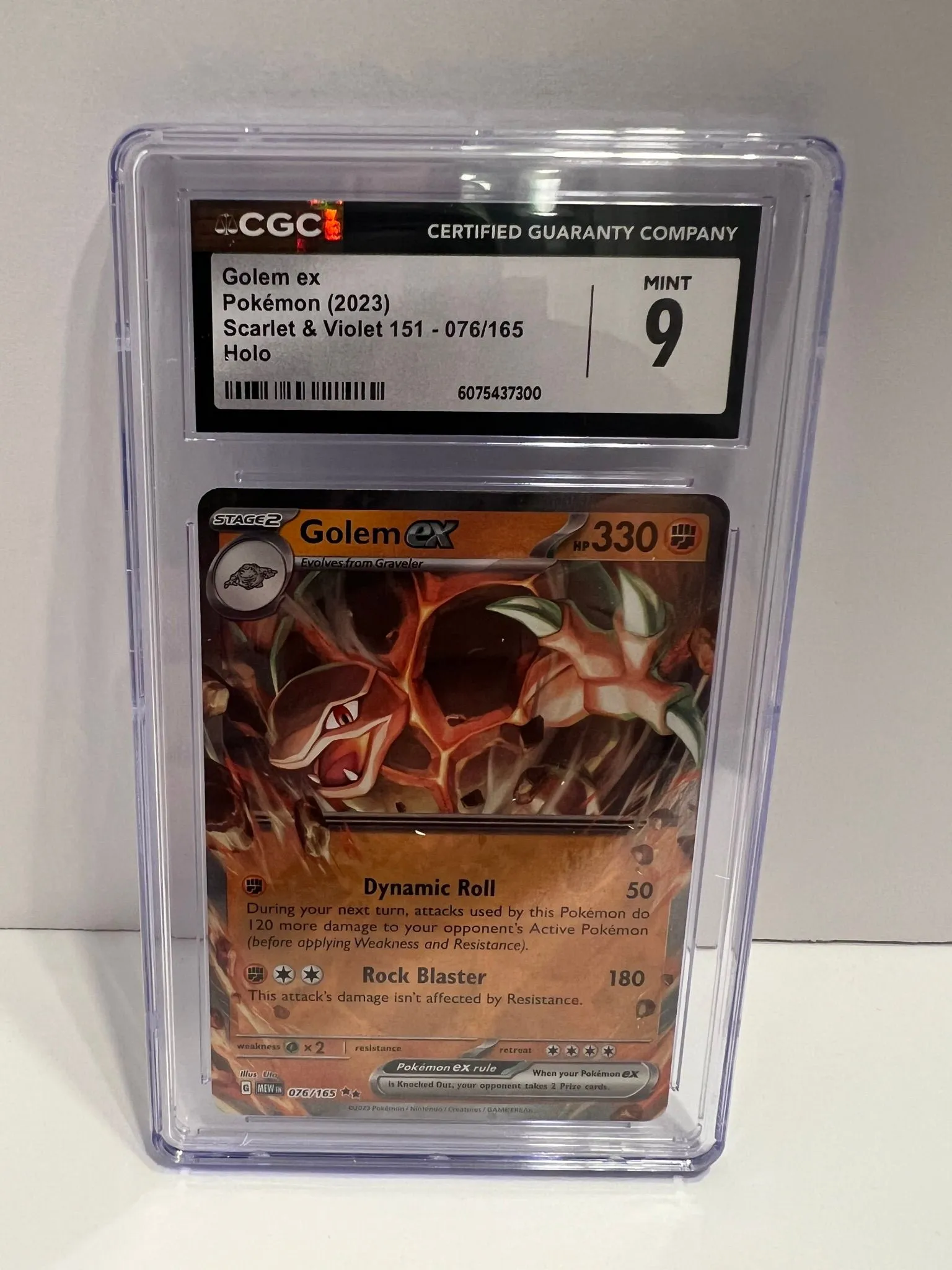 Golem ex - 076/165 - SV: Scarlet & Violet 151 [DOUBLE RARE] [Near Mint] | Ozzie Collectables